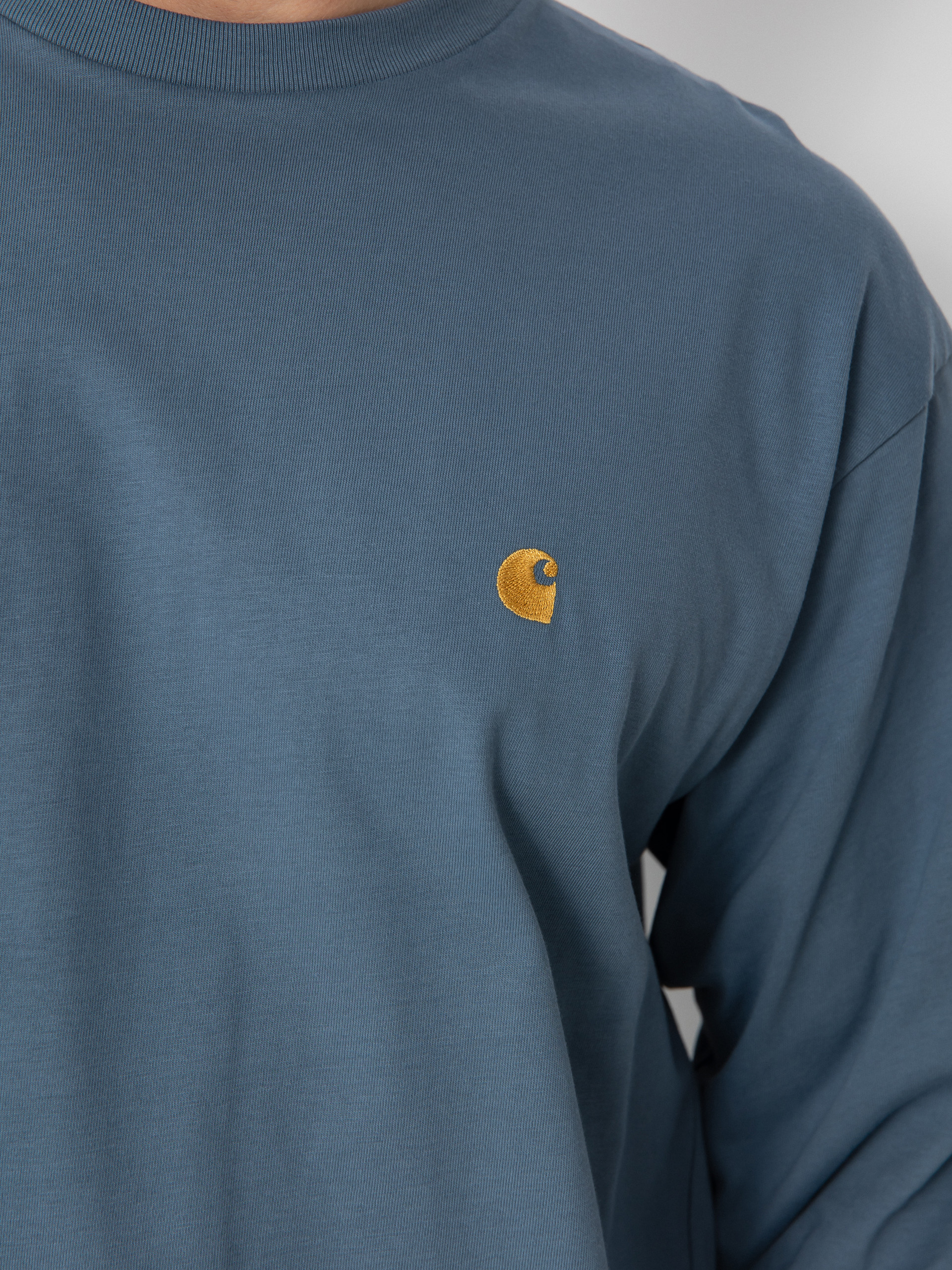 Longsleeve Carhartt WIP Chase (angelite/gold)