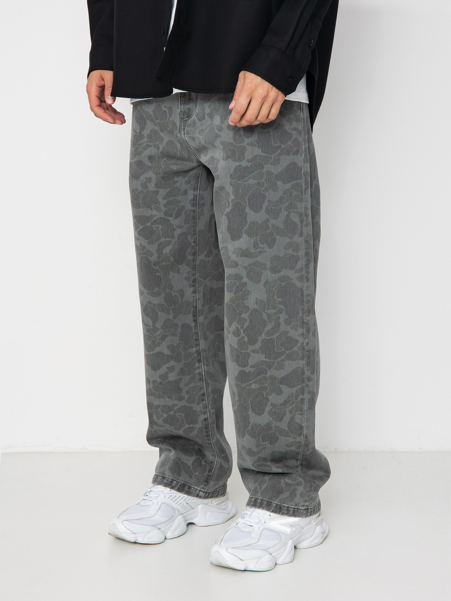 Pantaloni Carhartt WIP Duck Landon - gri (camo duck/black/heavy