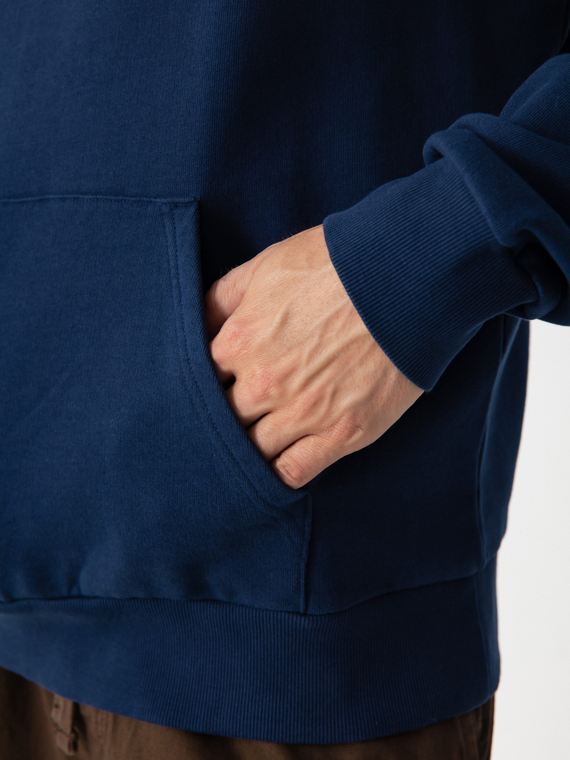 Hanorac cu glugă Carhartt WIP Script Embroidery HD (jupiter/white)