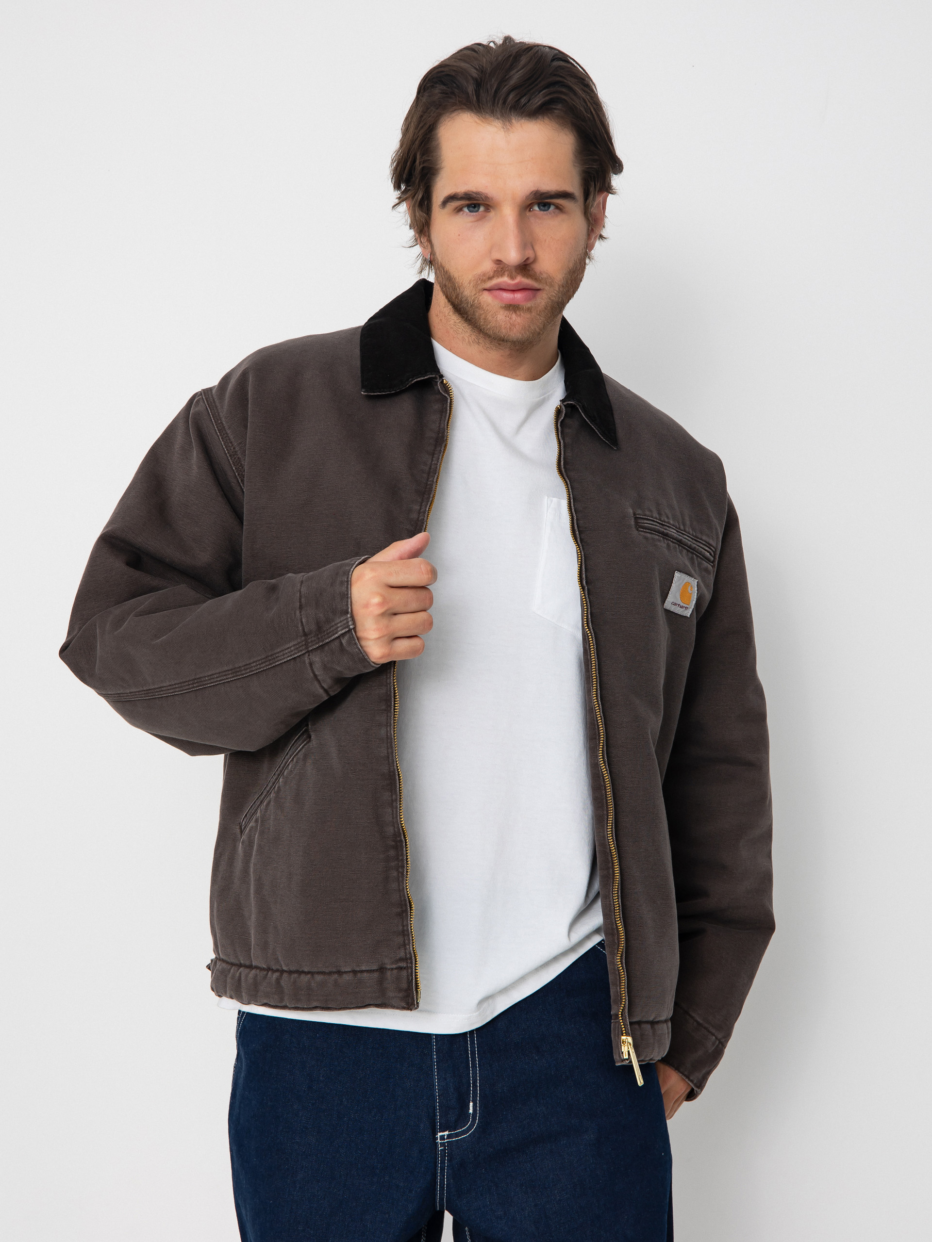 Geacu0103 Carhartt WIP OG Detroit (tobacco/black/stone canvas)