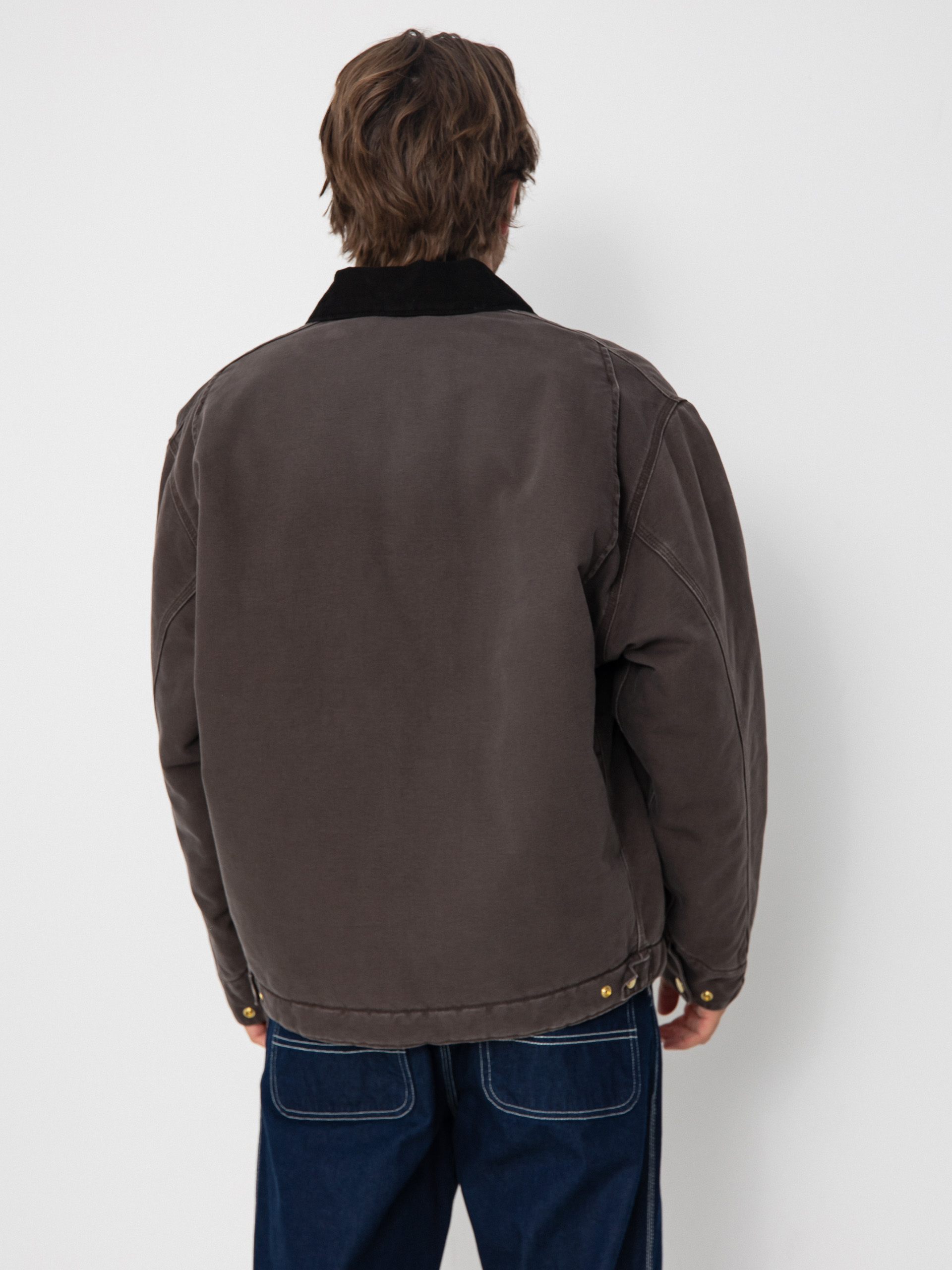 Geacă Carhartt WIP OG Detroit (tobacco/black/stone canvas)