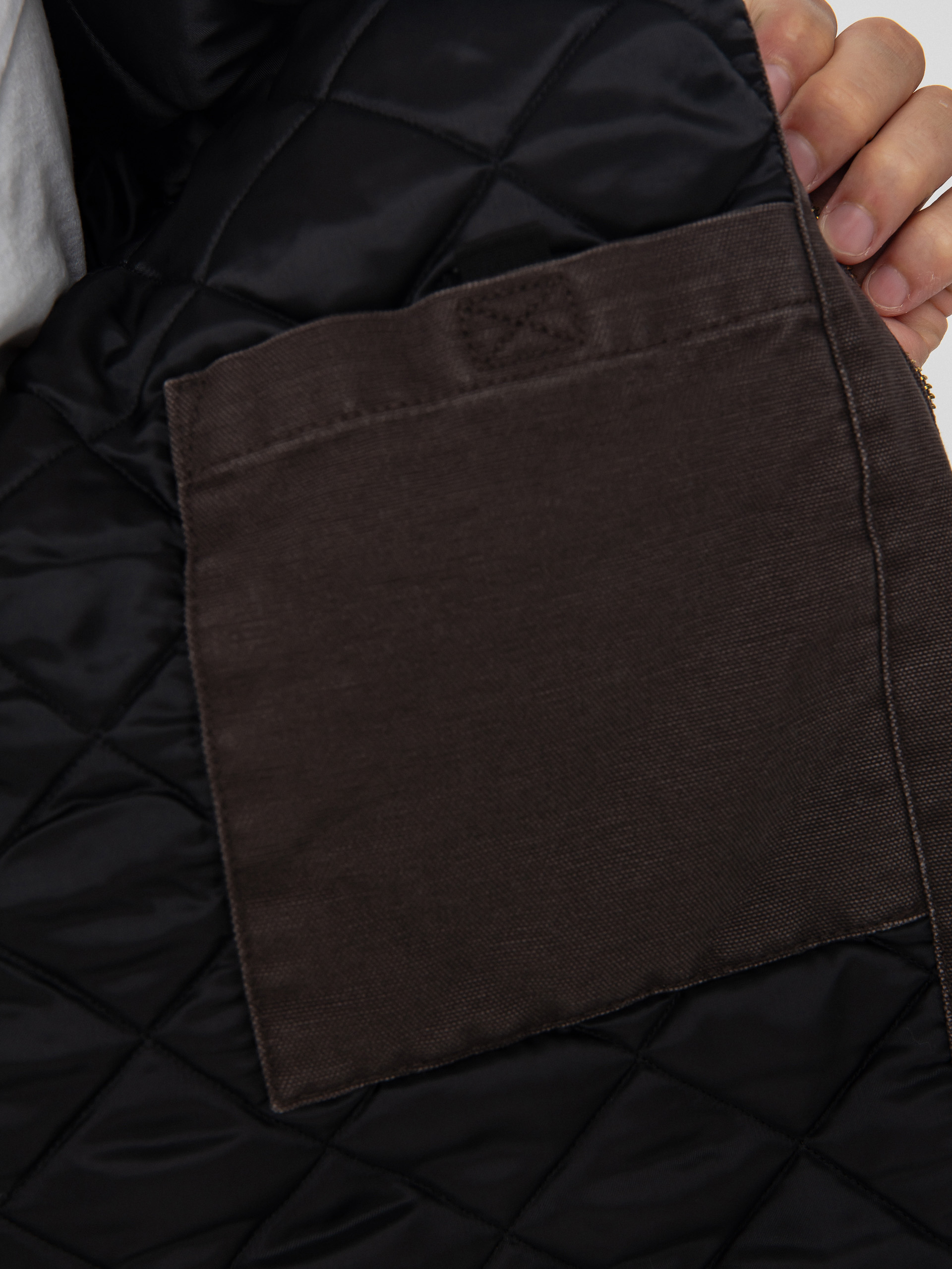 Geacă Carhartt WIP OG Detroit (tobacco/black/stone canvas)