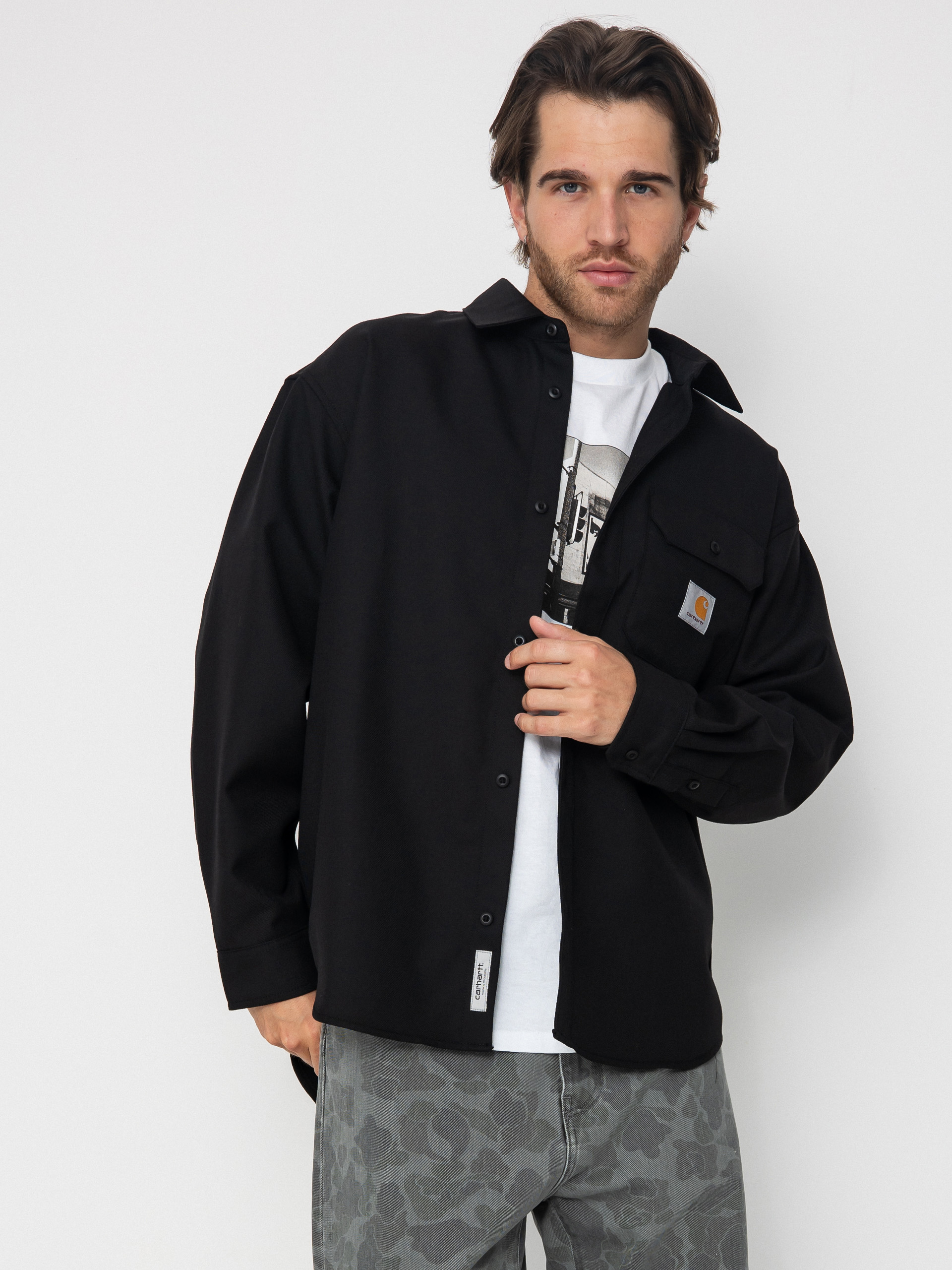 Cămașă Carhartt WIP Ray (black/rigid)
