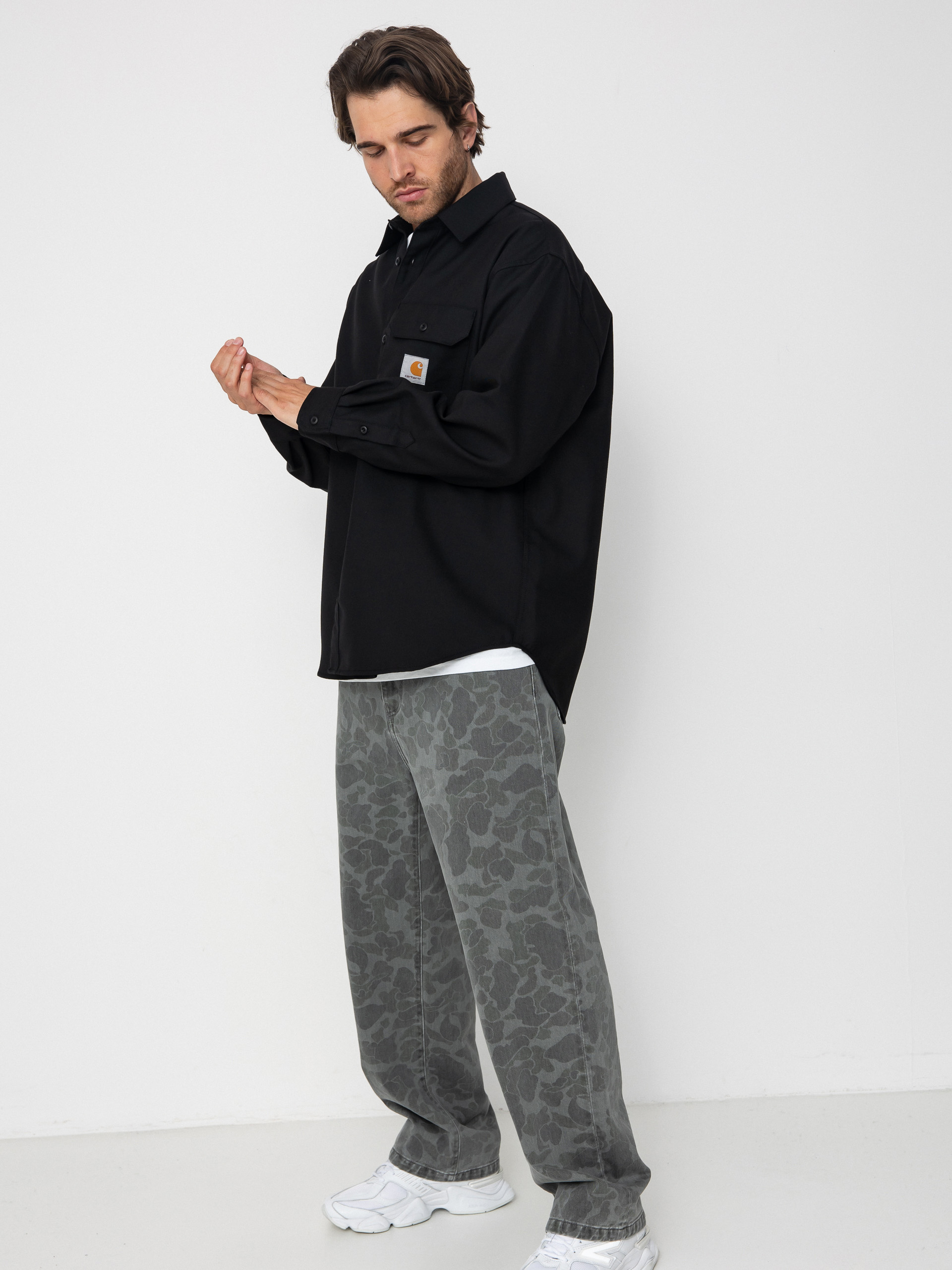 Cămașă Carhartt WIP Ray (black/rigid)