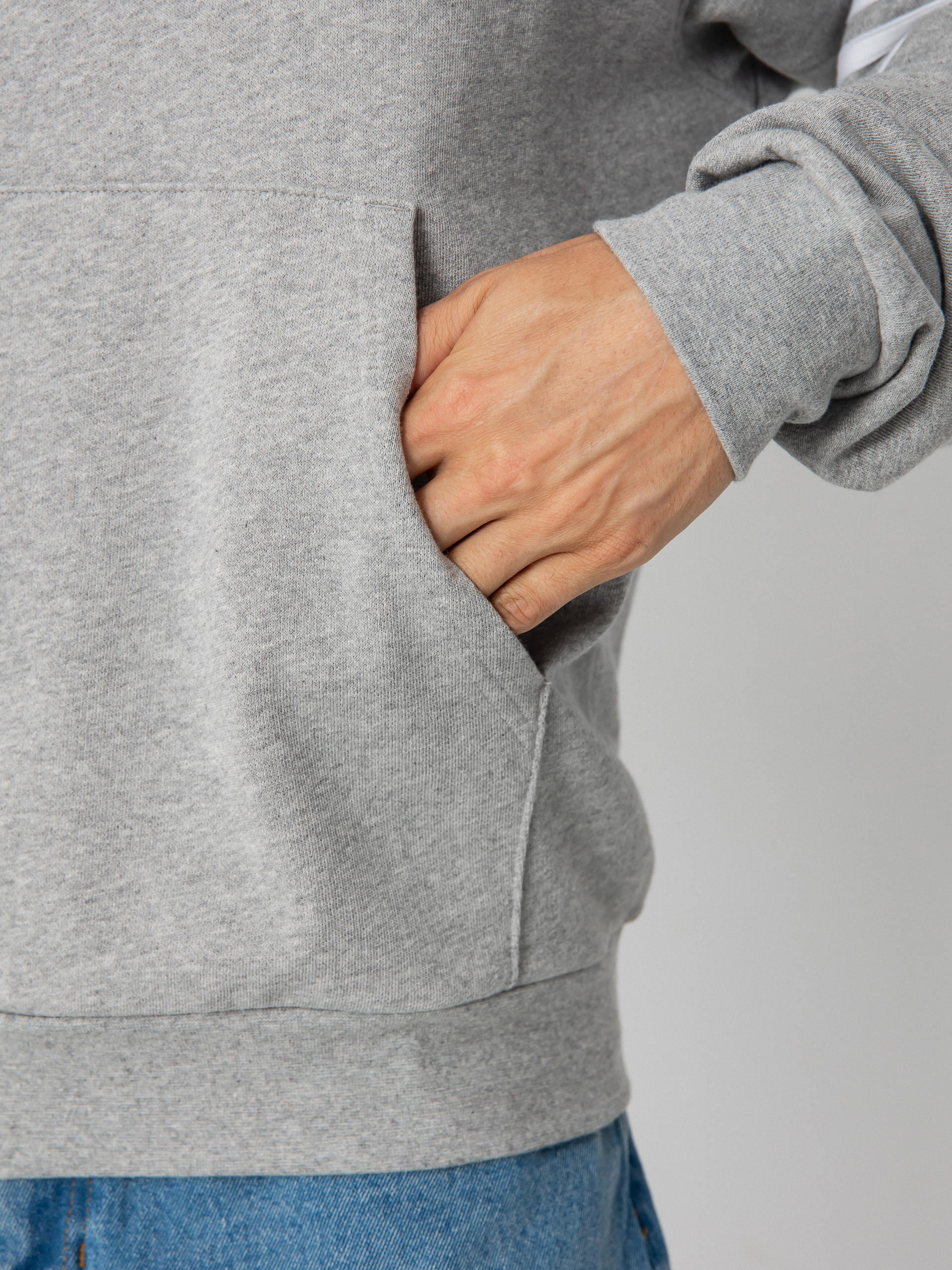 Hanorac cu glugă adidas Classic HD (mgreyh/white)