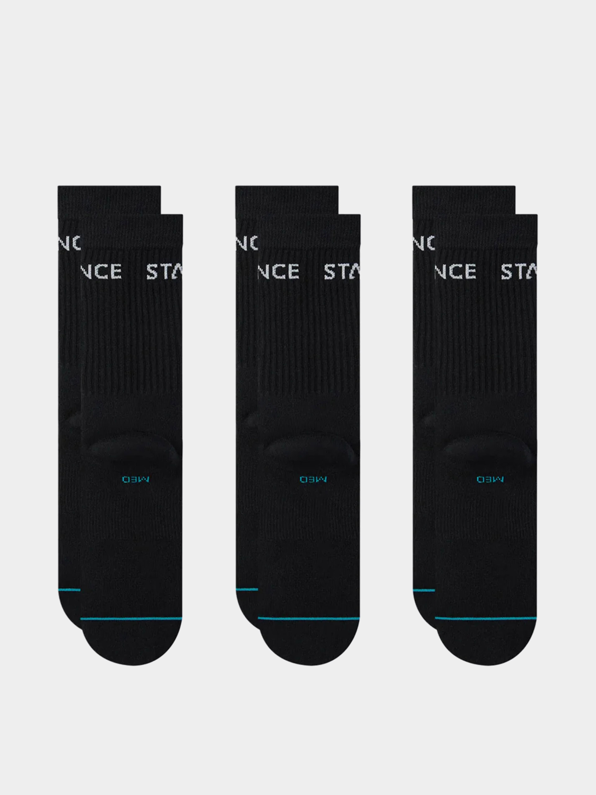 Șosete Stance Origin 3 Pack Crew (black)