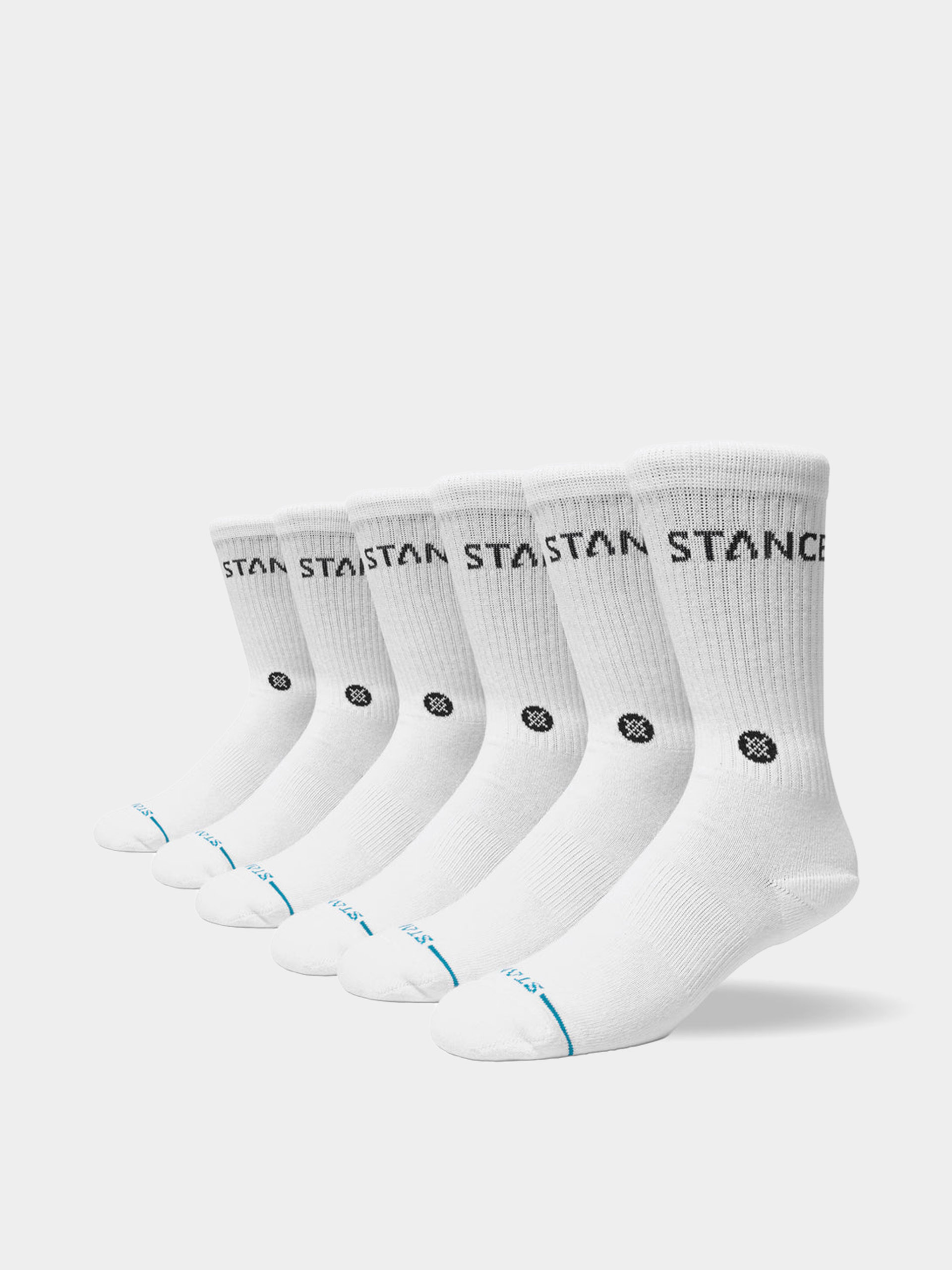 Șosete Stance Origin 6 Pack Crew (white)
