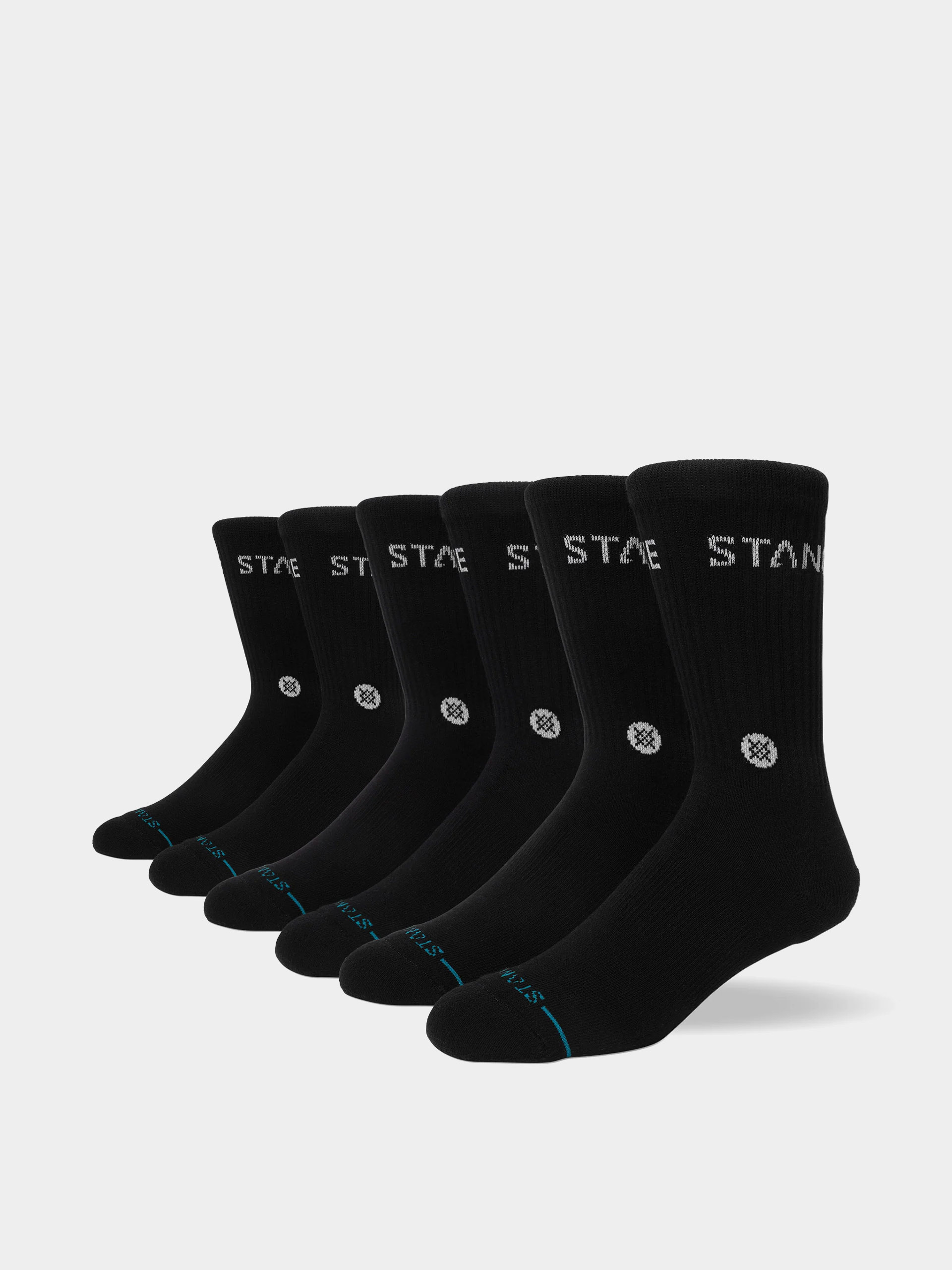 Șosete Stance Origin 6 Pack Crew (black)
