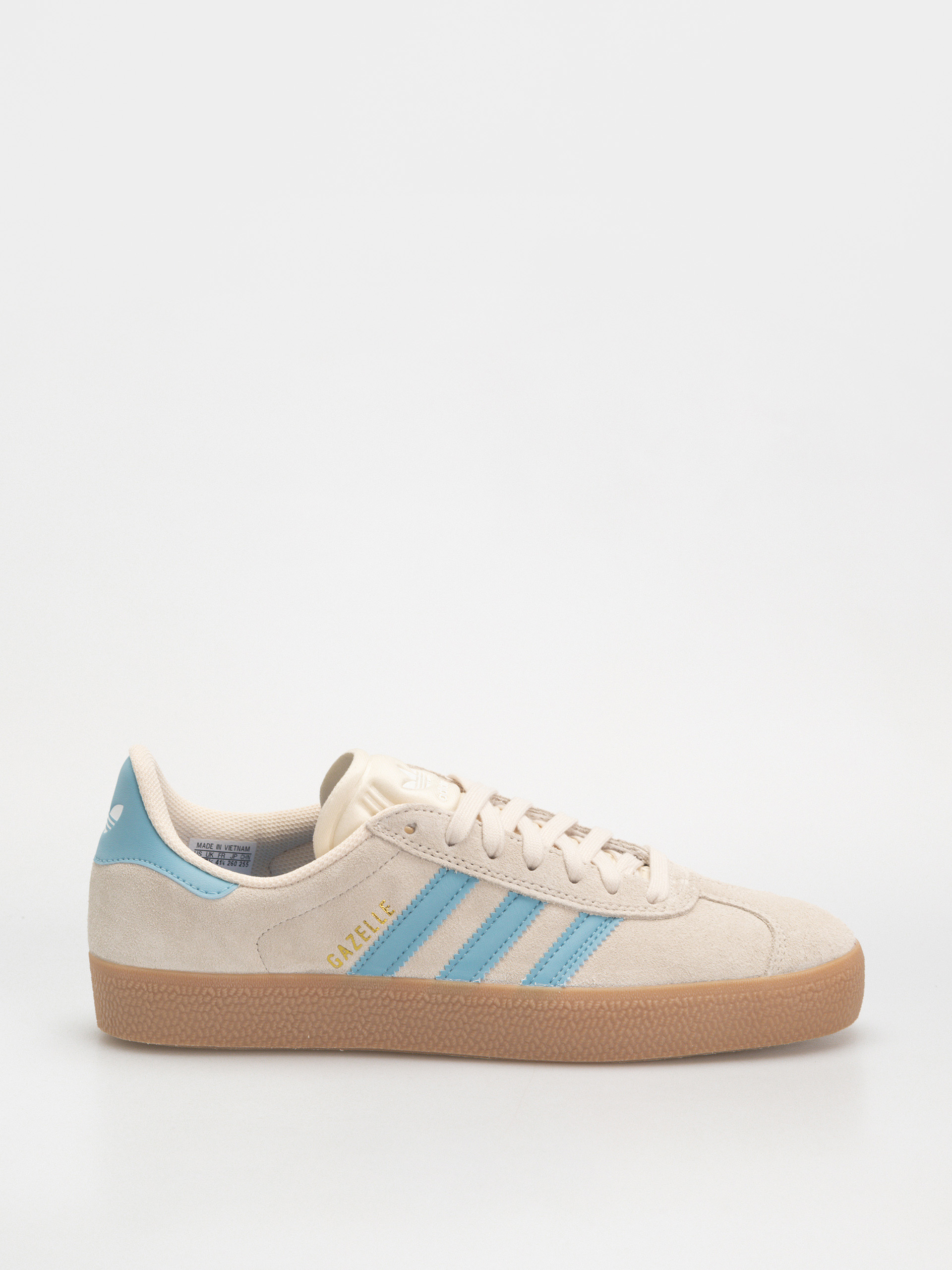 Pantofi adidas Gazelle Adv - bej (wonwhi/preblu/gum4)