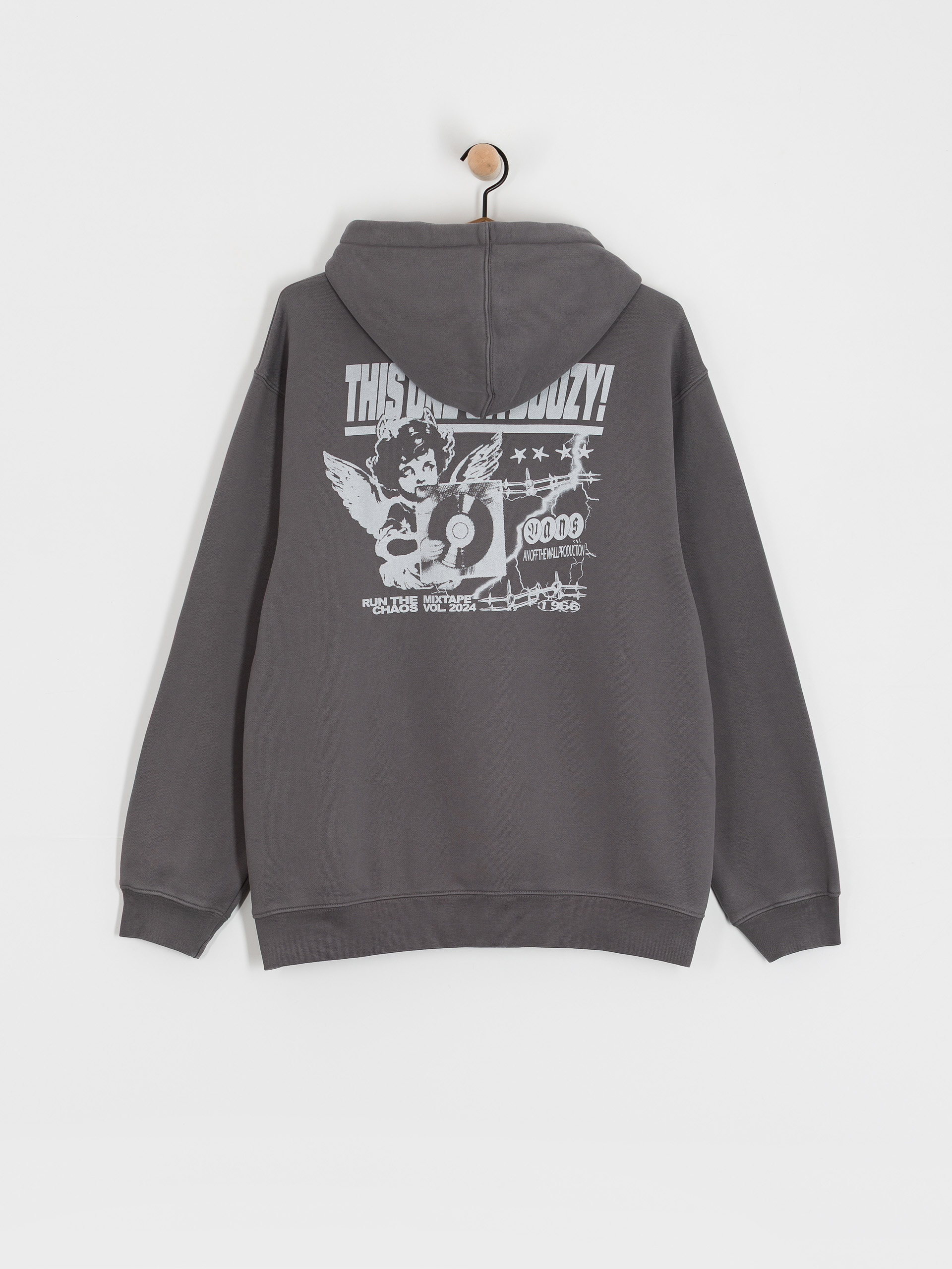 Hanorac cu glugă Vans Earthbound Loose HD (mountain essentials asphalt)