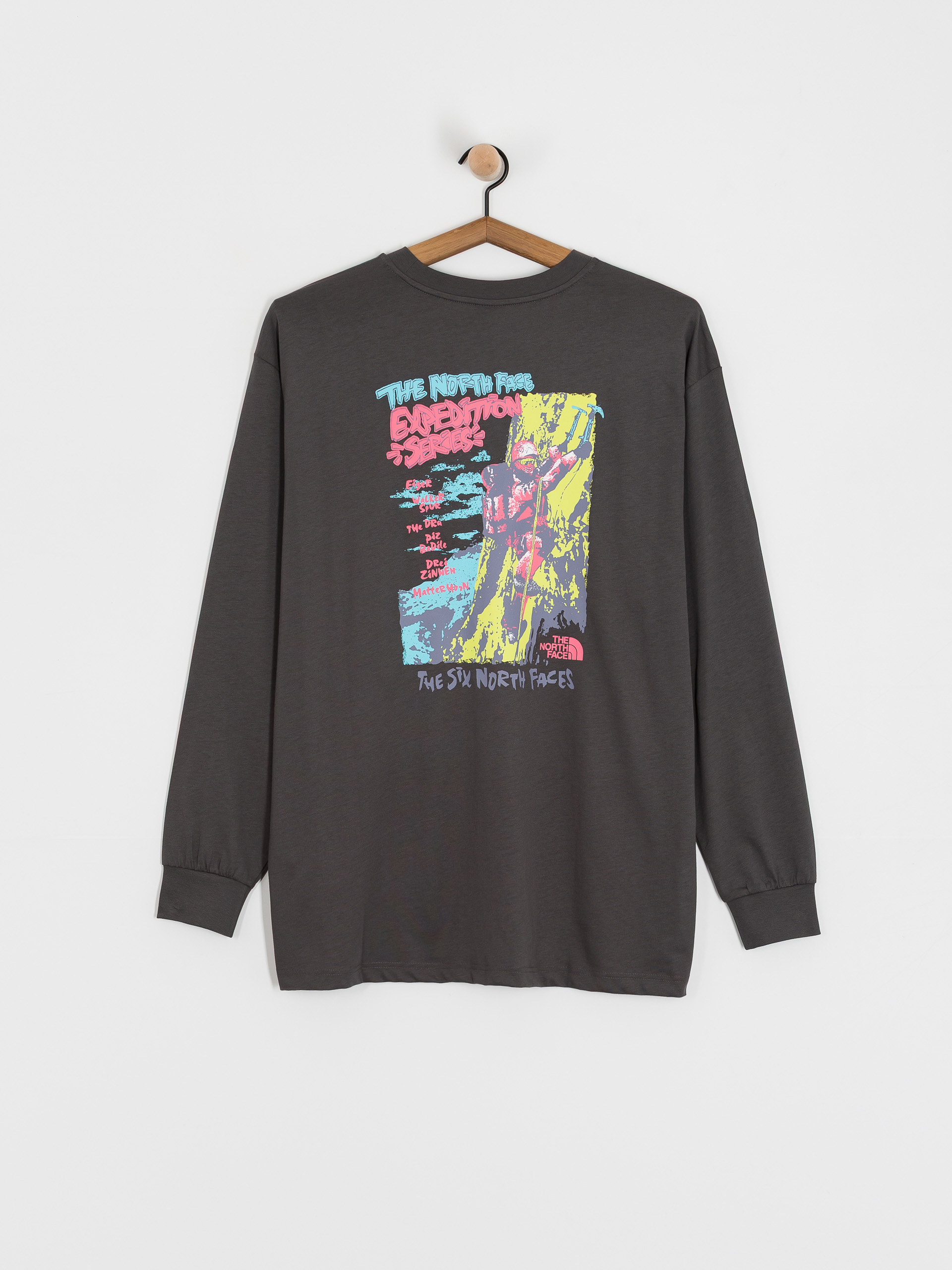 Longsleeve The North Face Expedition Celebration Oversized (anthracite grey)