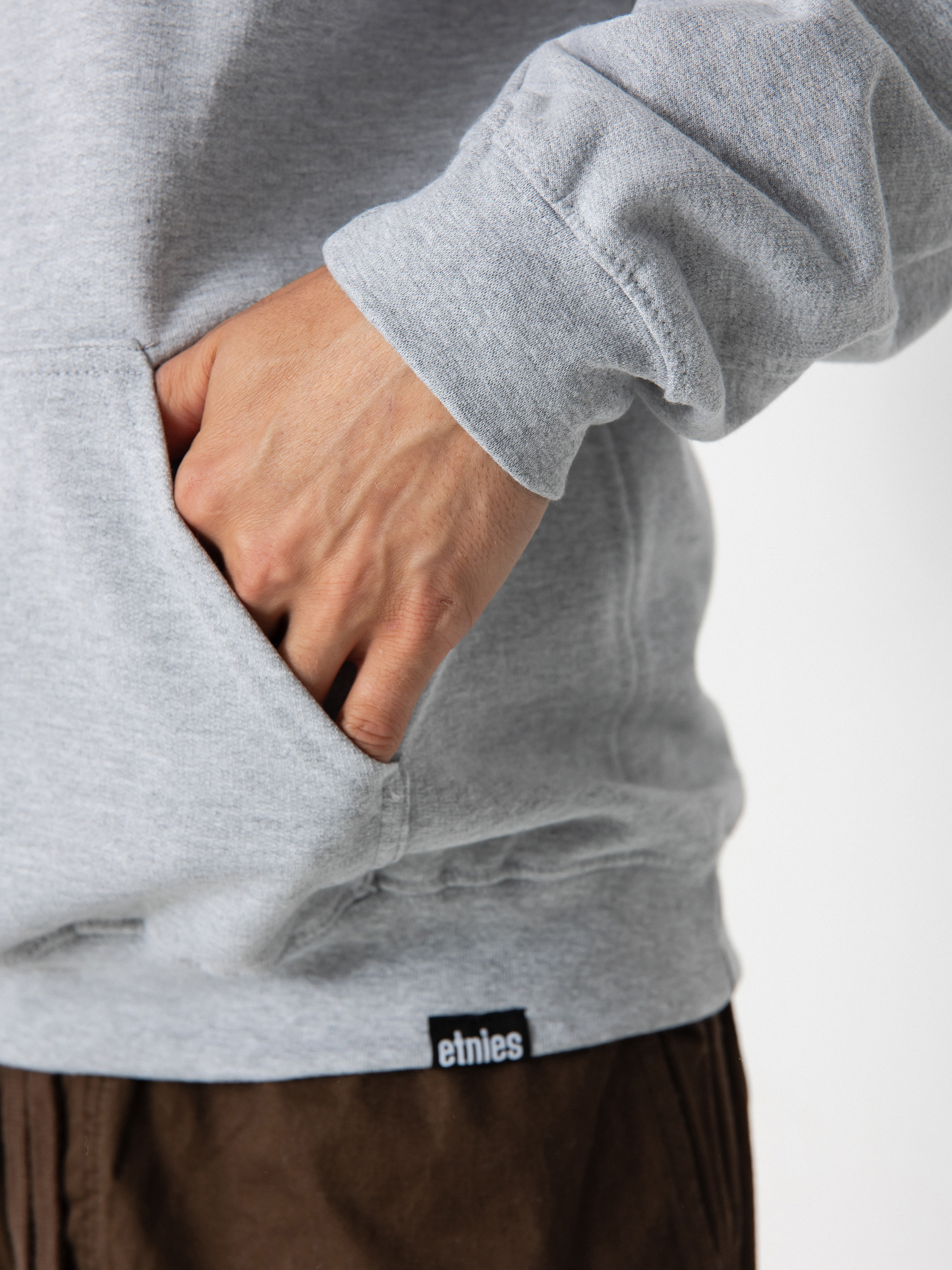 Hanorac cu glugă Etnies Icon E HD (grey/black)