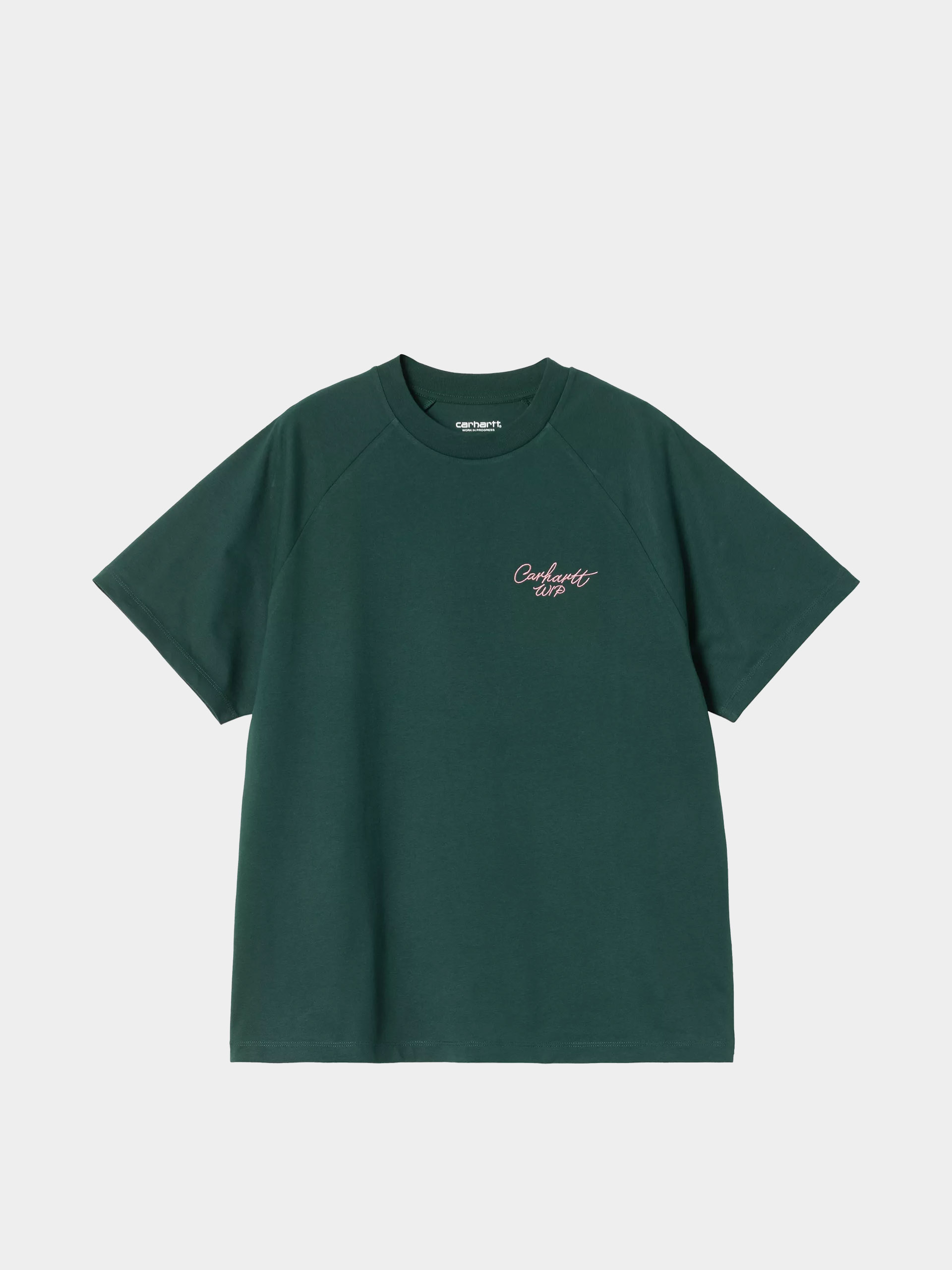Tricou Carhartt WIP Signature Wmn (dark fir/glassy pink)