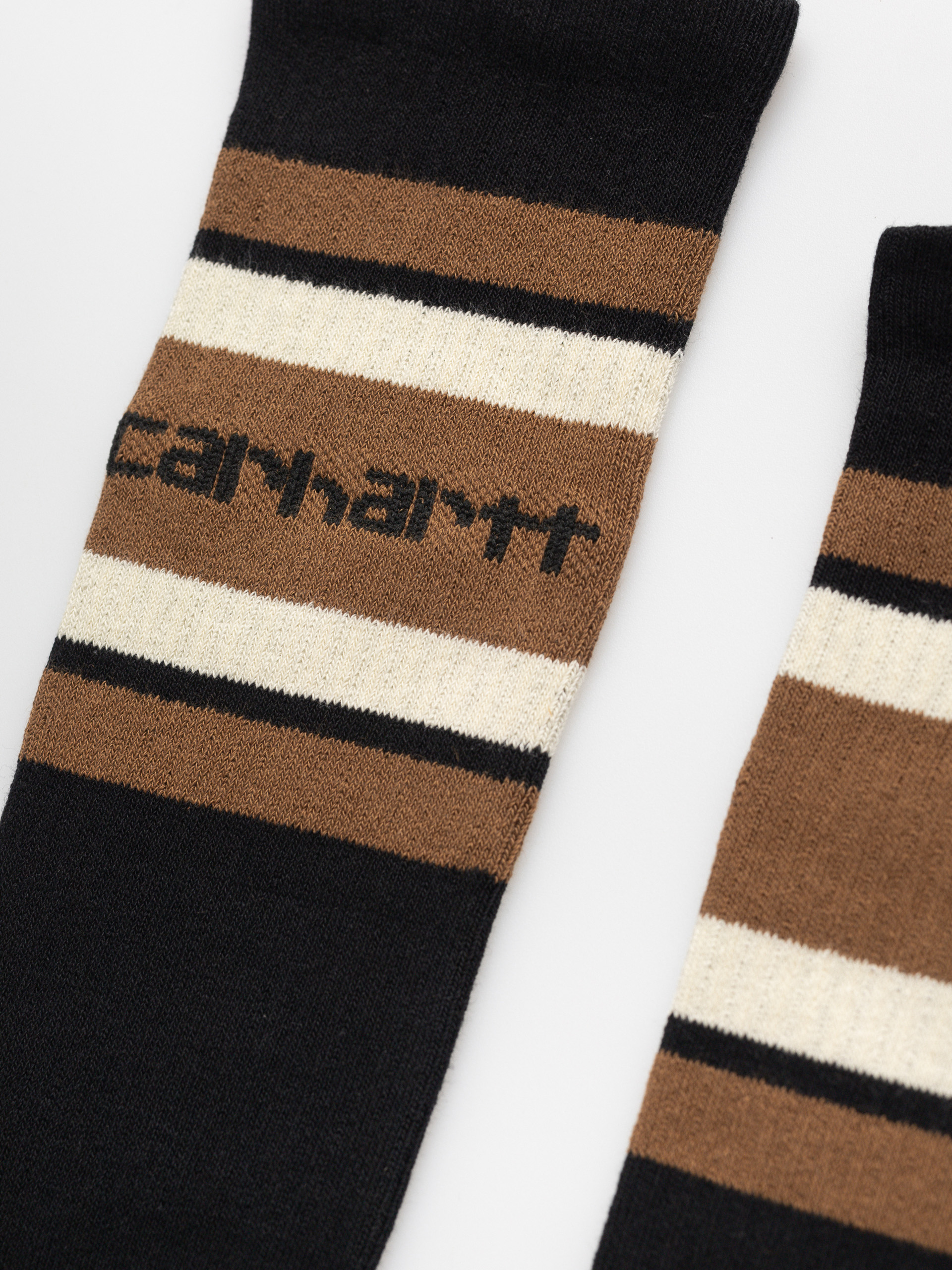 Șosete Carhartt WIP Connors (black/hamilton brown/salt)