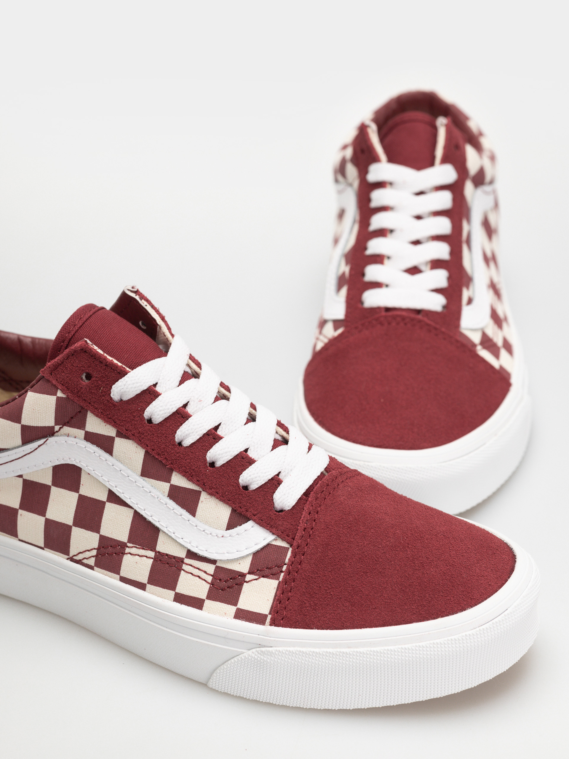 Pantofi Vans Old Skool (checkerboard red/white)