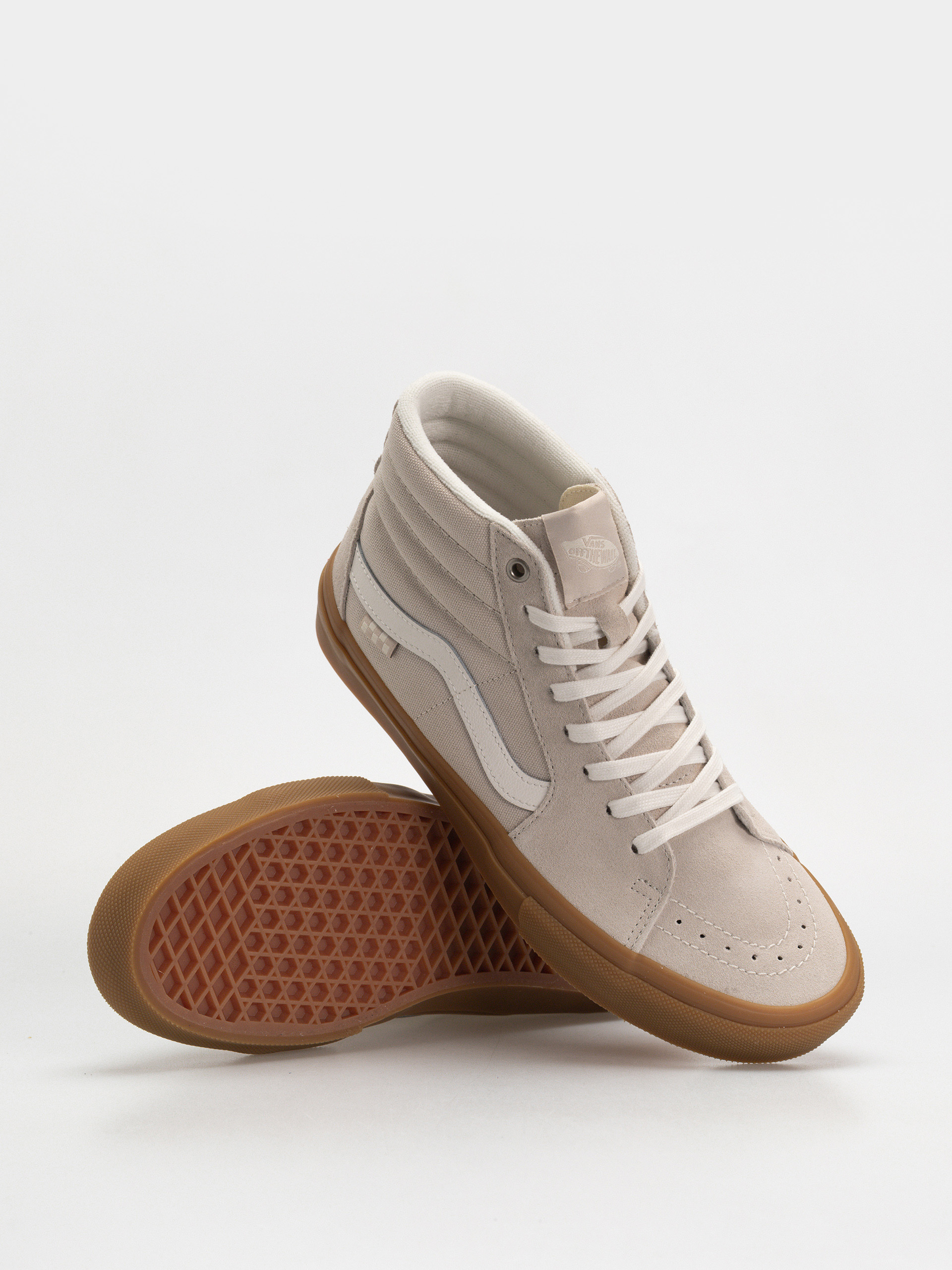 Pantofi Vans Skate Sk8 Hi (light gray/gum)