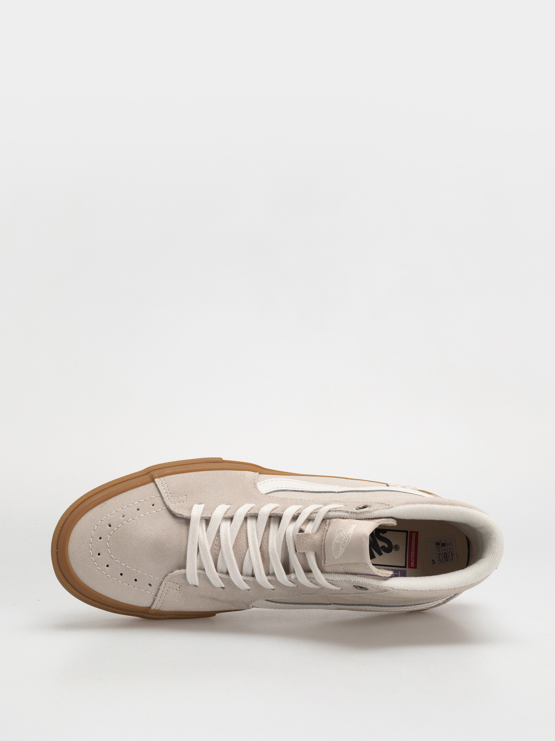 Pantofi Vans Skate Sk8 Hi (light gray/gum)
