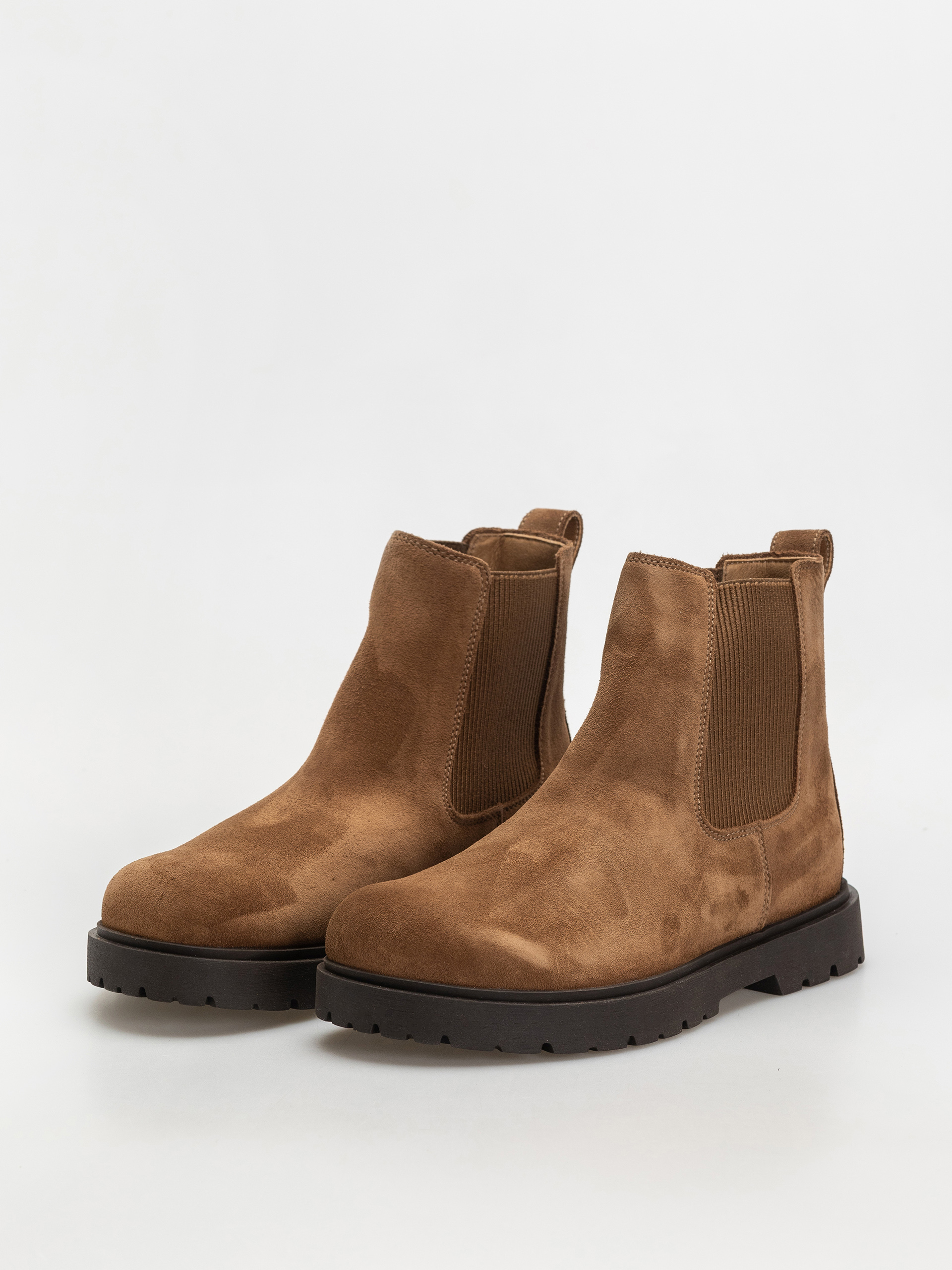 Pantofi Birkenstock Highwood Slip On Suede Leather Regular (dark tea)