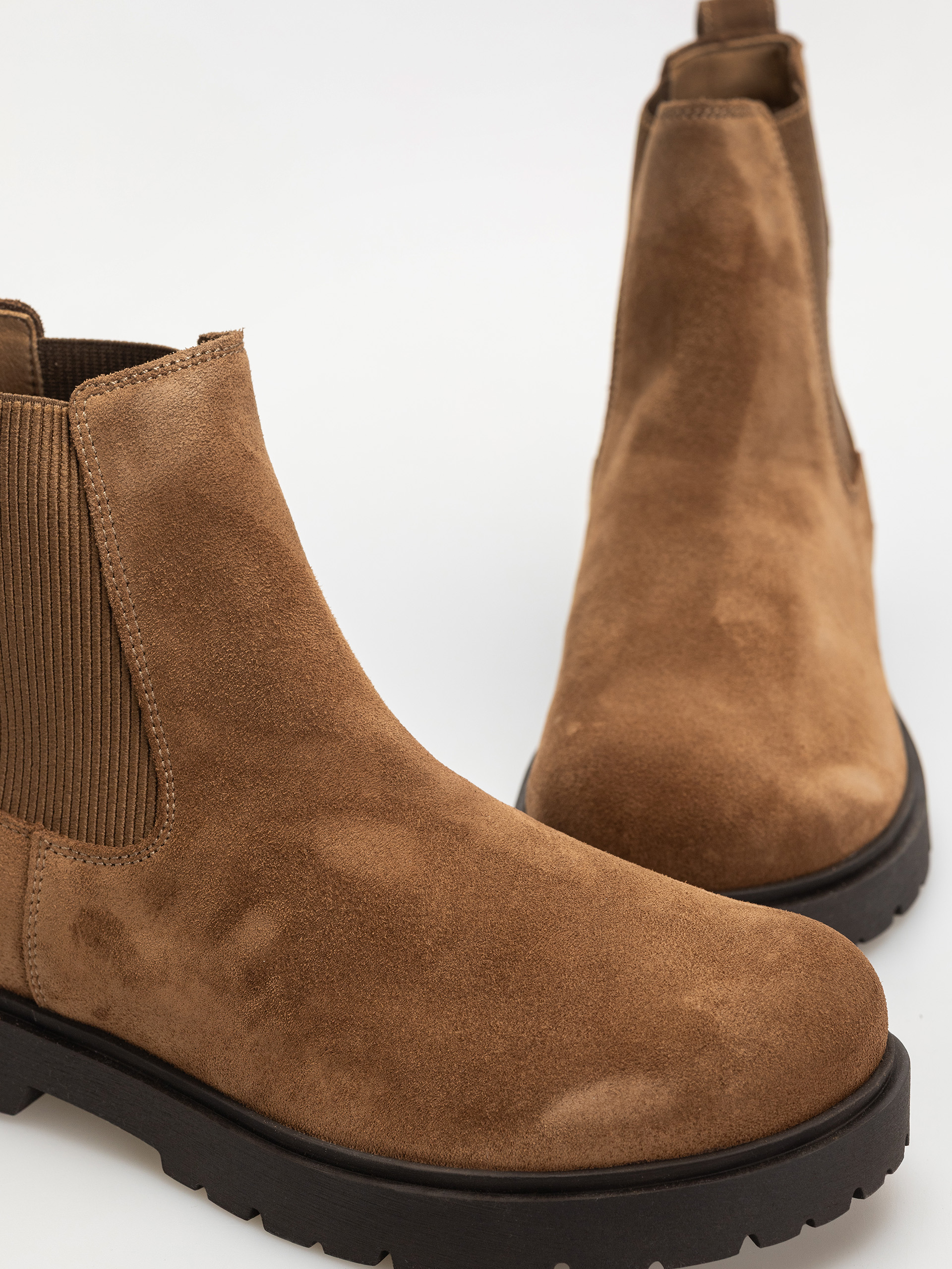 Pantofi Birkenstock Highwood Slip On Suede Leather Regular (dark tea)