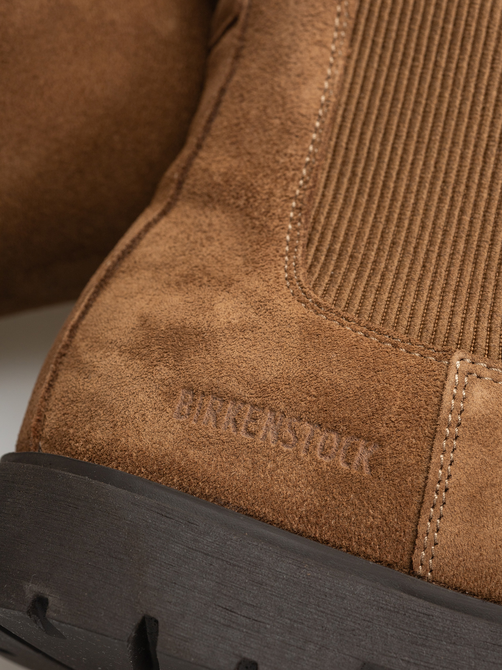 Pantofi Birkenstock Highwood Slip On Suede Leather Regular (dark tea)