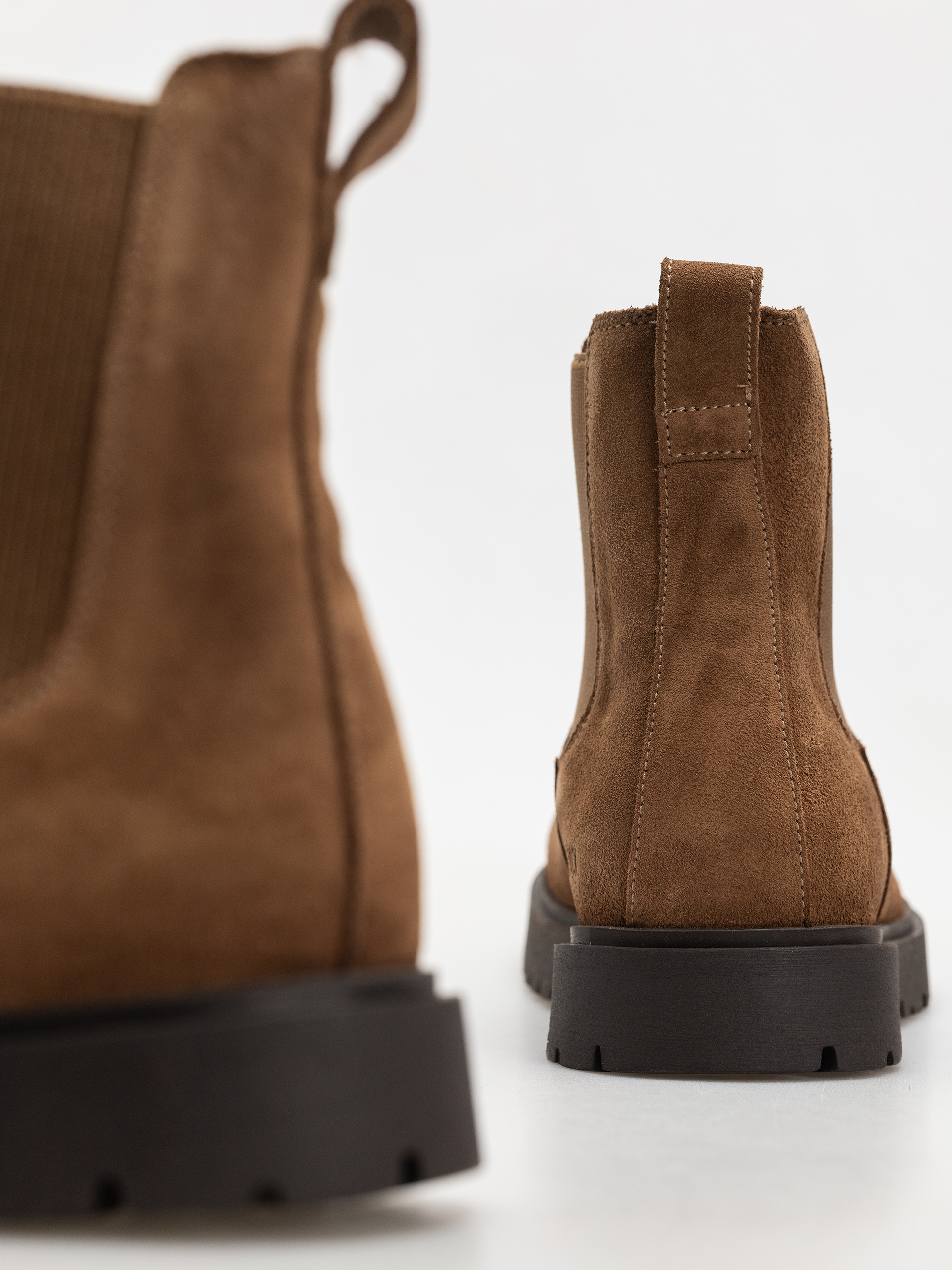 Pantofi Birkenstock Highwood Slip On Suede Leather Regular (dark tea)