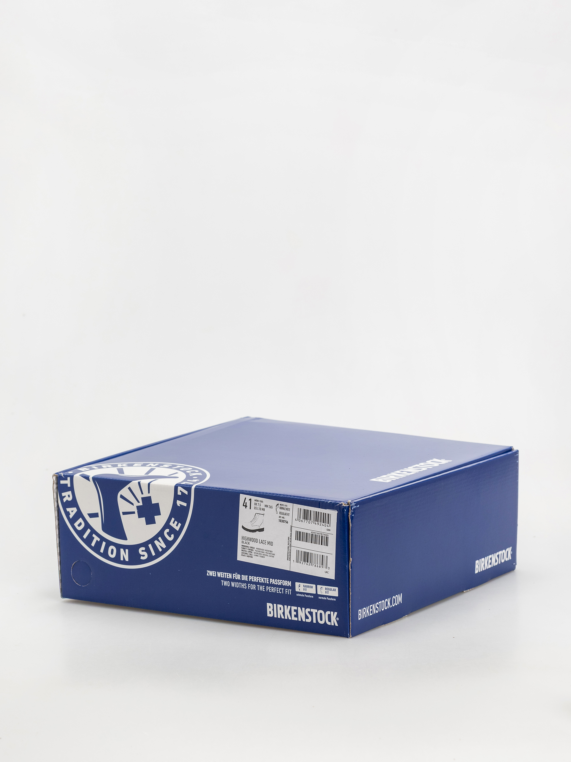 Pantofi Birkenstock Highwood Lace Mid Natural Leather Regular (black)