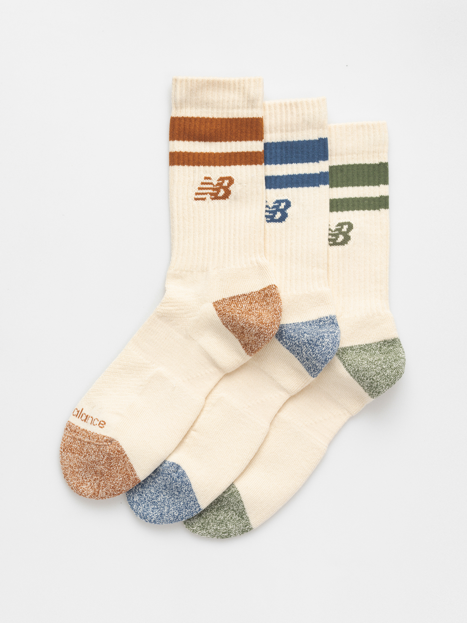 Șosete New Balance Active Lifestyle Striped Crew 3Pc (print/pattern/misc)