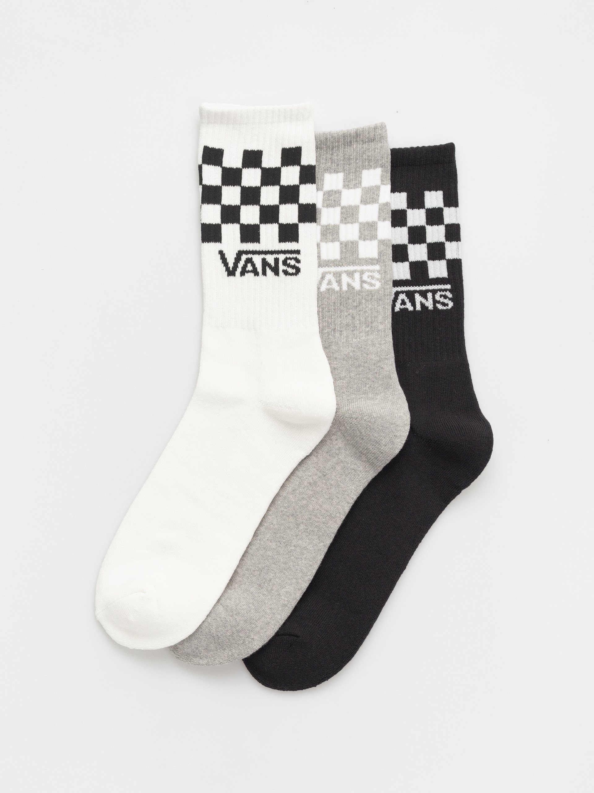 u0218osete Vans Classic Check Crew (checkerboard black/white)