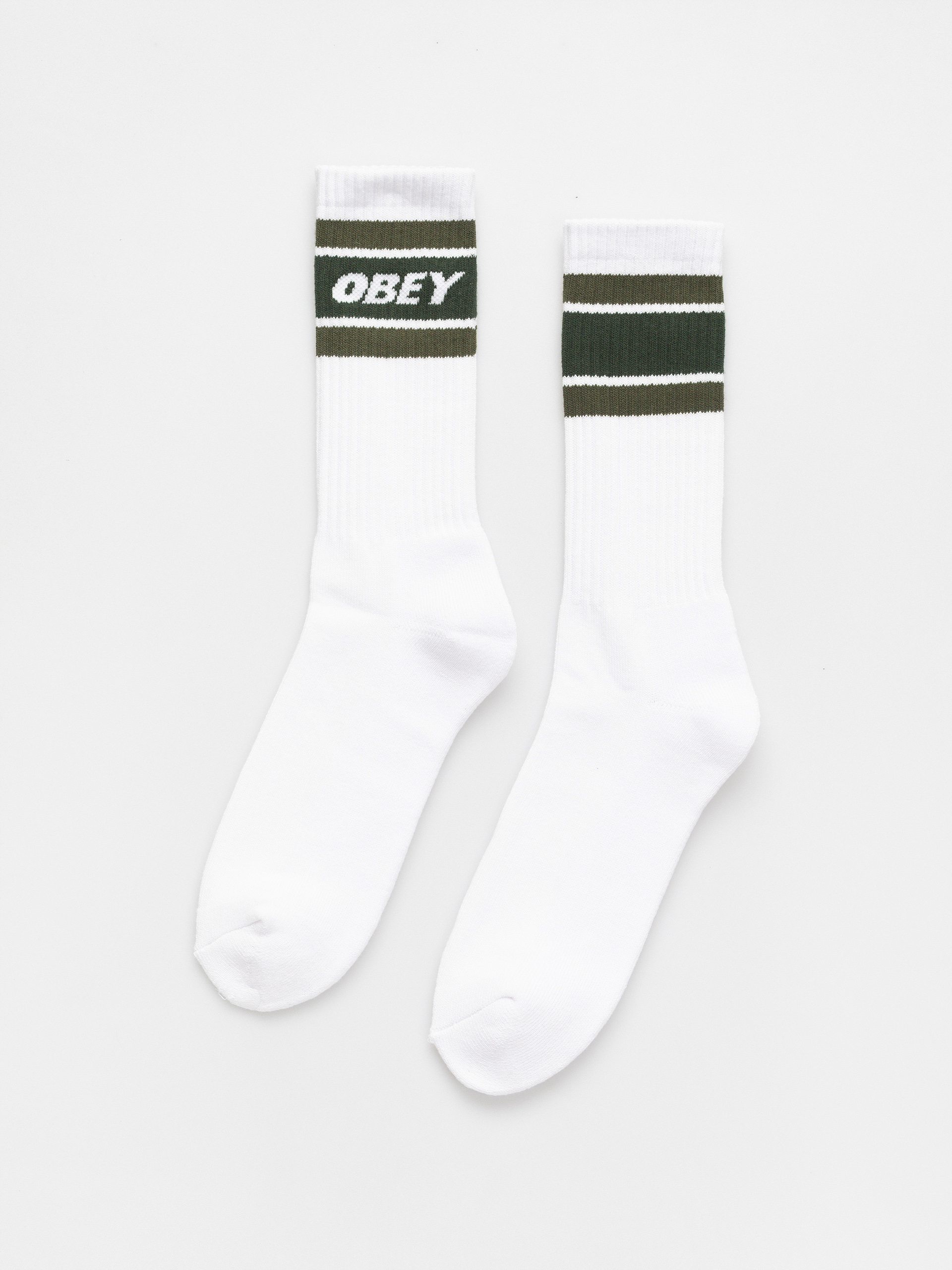 Șosete OBEY Cooper II (white / kombu green)