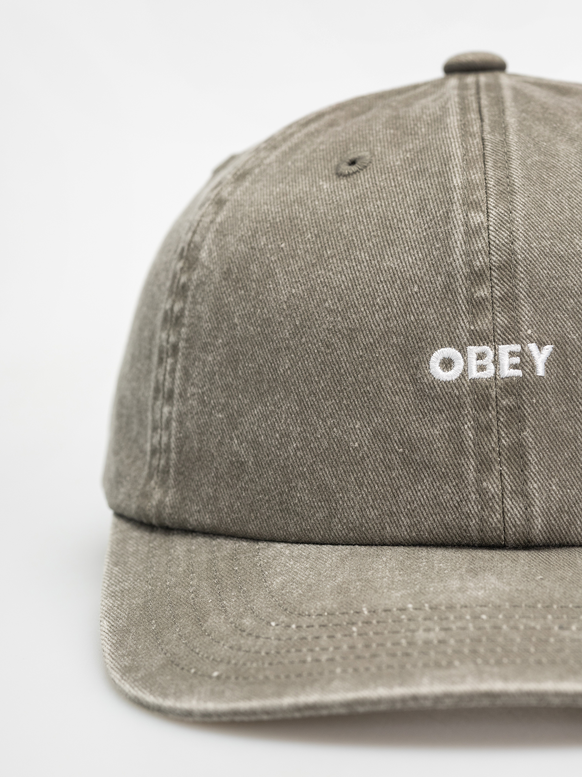 Șapcă OBEY Pigment Bold 6 Panel Strapback (pigment olive)