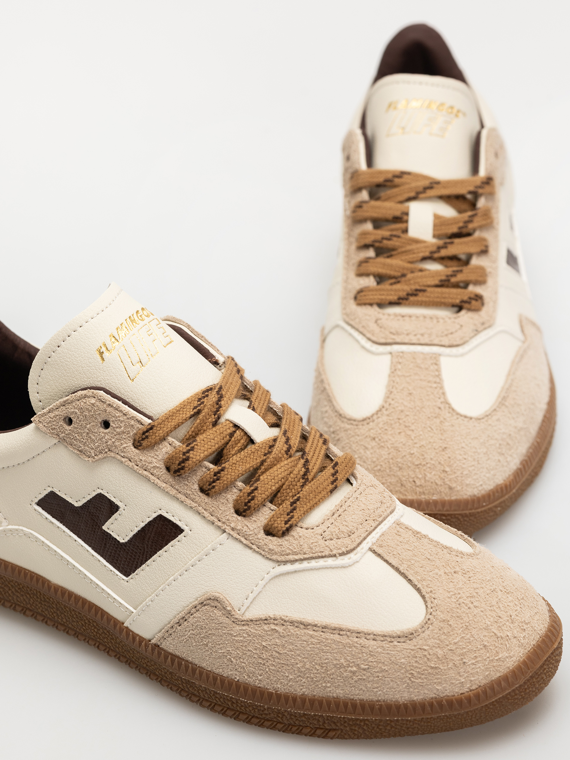 Pantofi Flamingos Life Burela Slim (iguana chestnut)