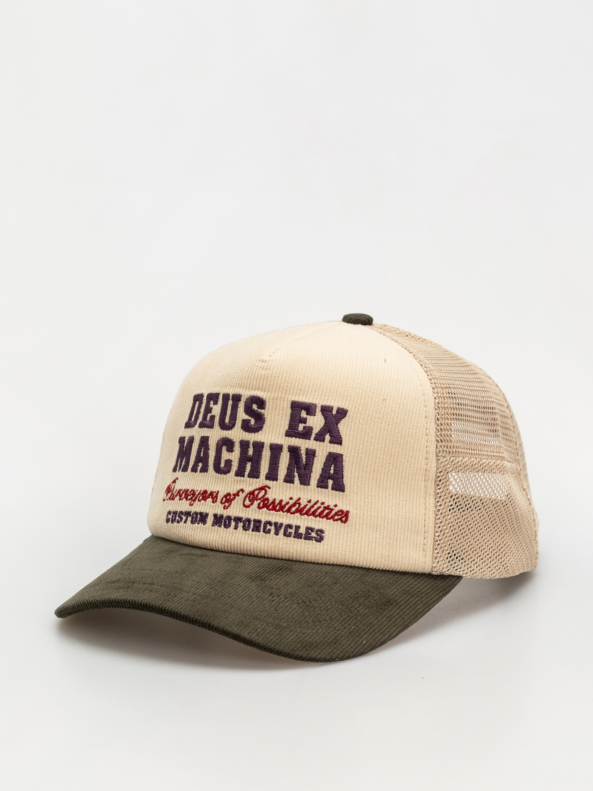 Șapcă Deus Ex Machina Gumshoe Cord Trucker (cream)