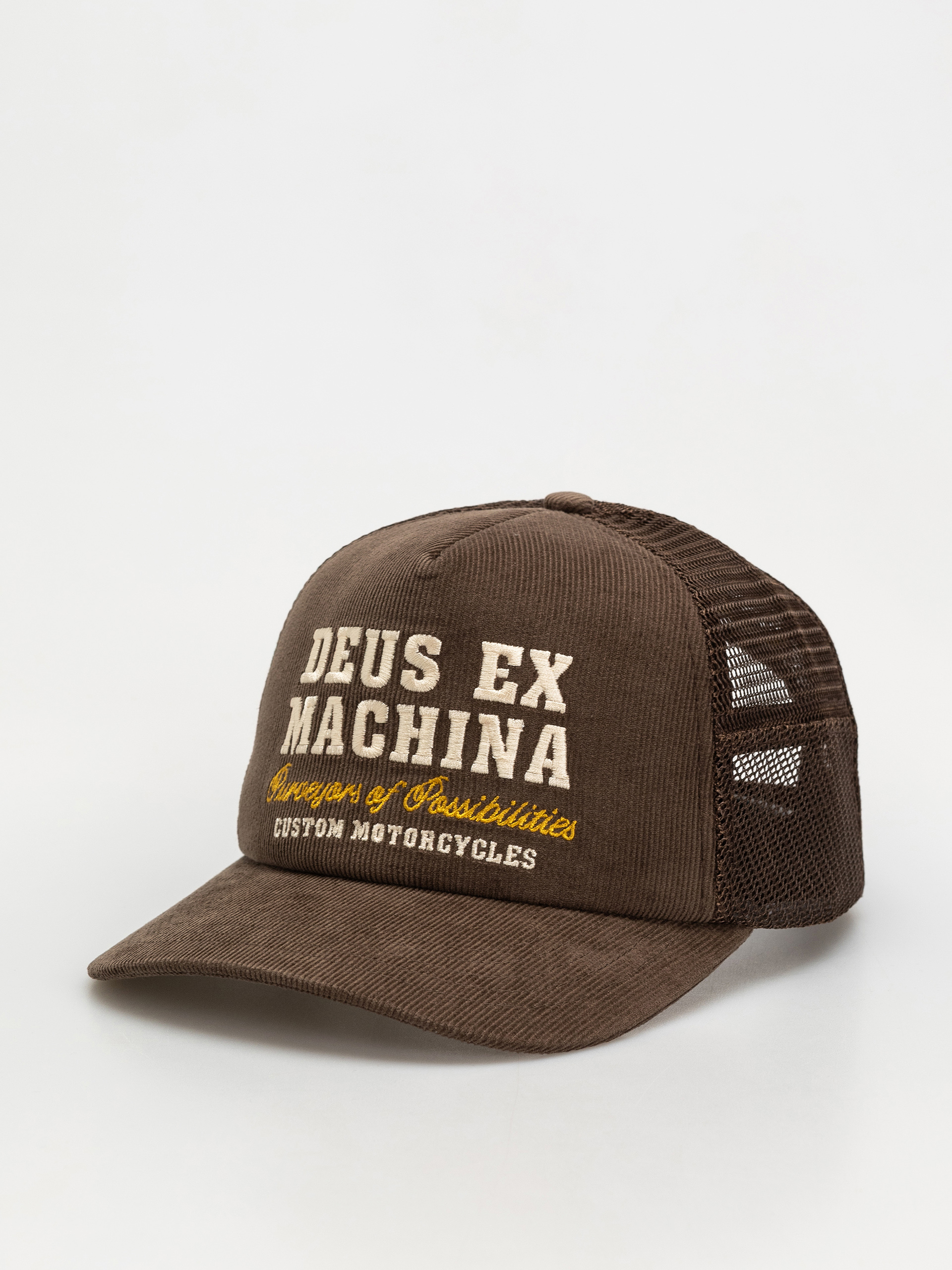 Șapcă Deus Ex Machina Gumshoe Cord Trucker (potting brown)