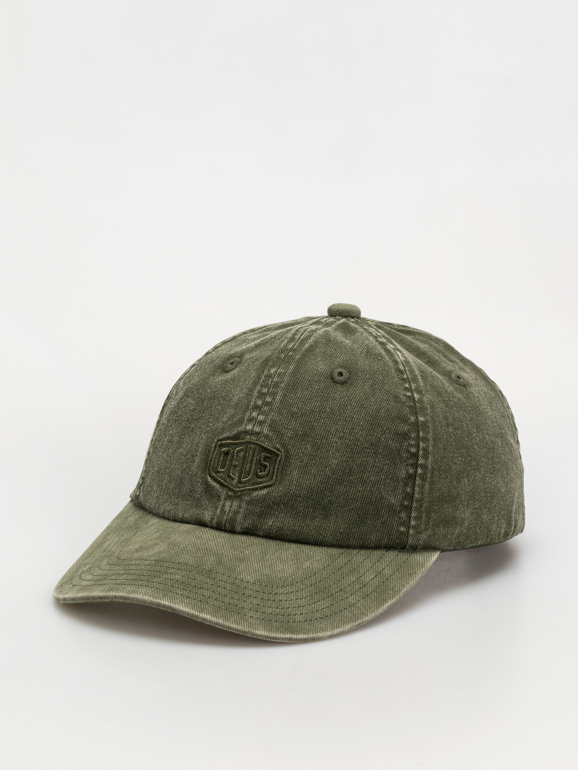 u0218apcu0103 Deus Ex Machina Shield Garment Dyed Dad Cap (cypress green)