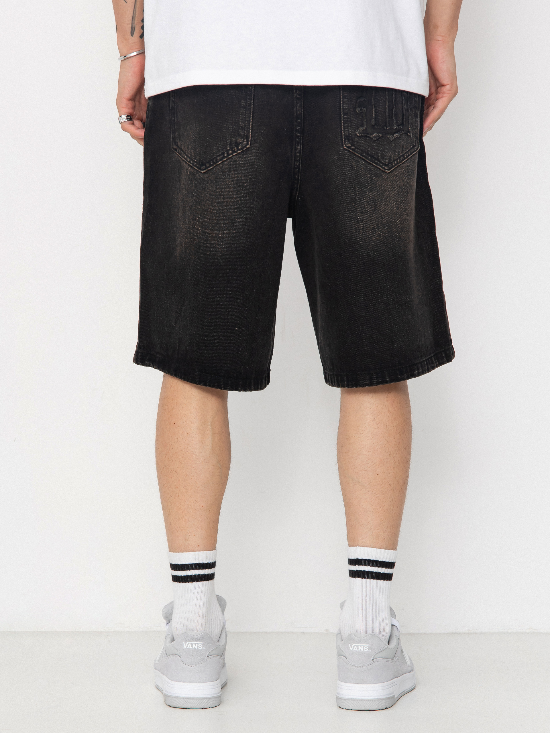 Pantaloni scurți Wasted Paris Sandblast Casper (faded black)