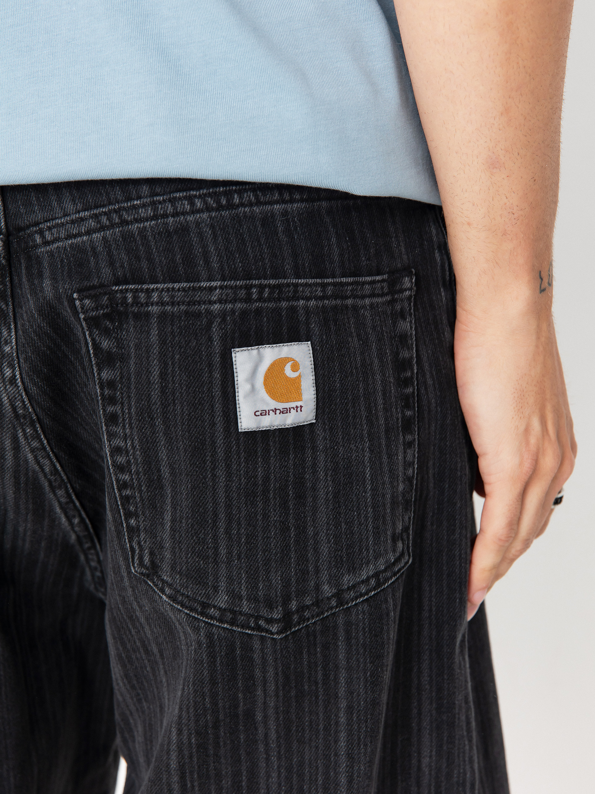 Pantaloni scurți Carhartt WIP Rylan (rylan stripe/black/stone washed)