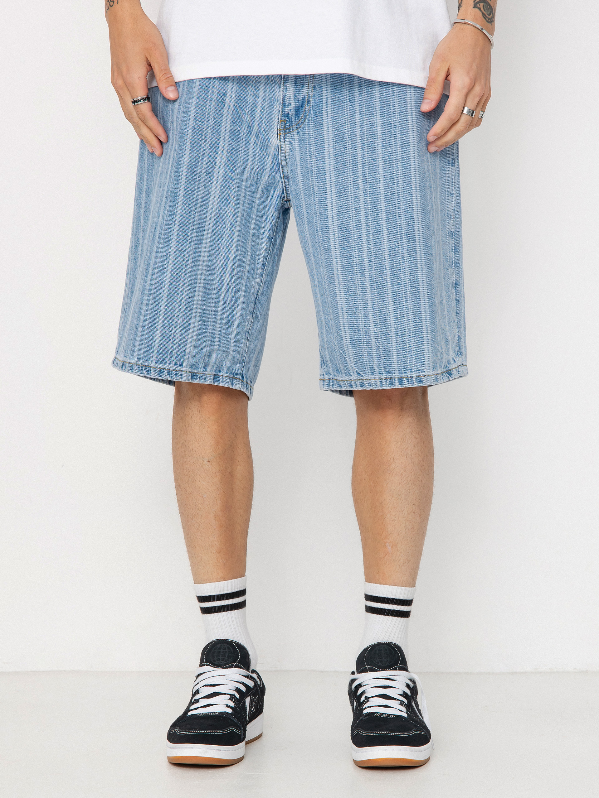 Pantaloni scurți Carhartt WIP Rylan (rylan stripe/blue/stone bleached)