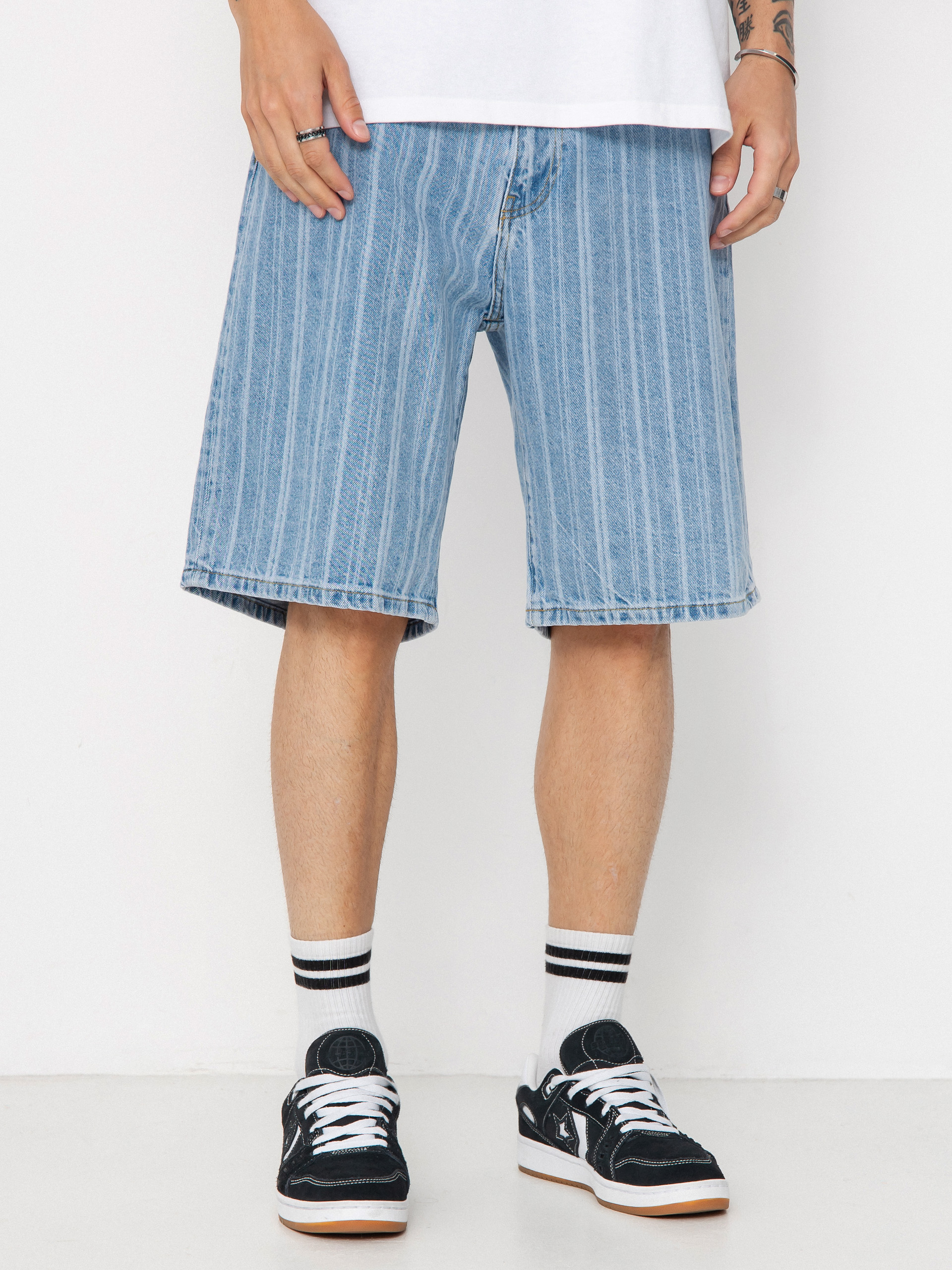 Pantaloni scurți Carhartt WIP Rylan (rylan stripe/blue/stone bleached)