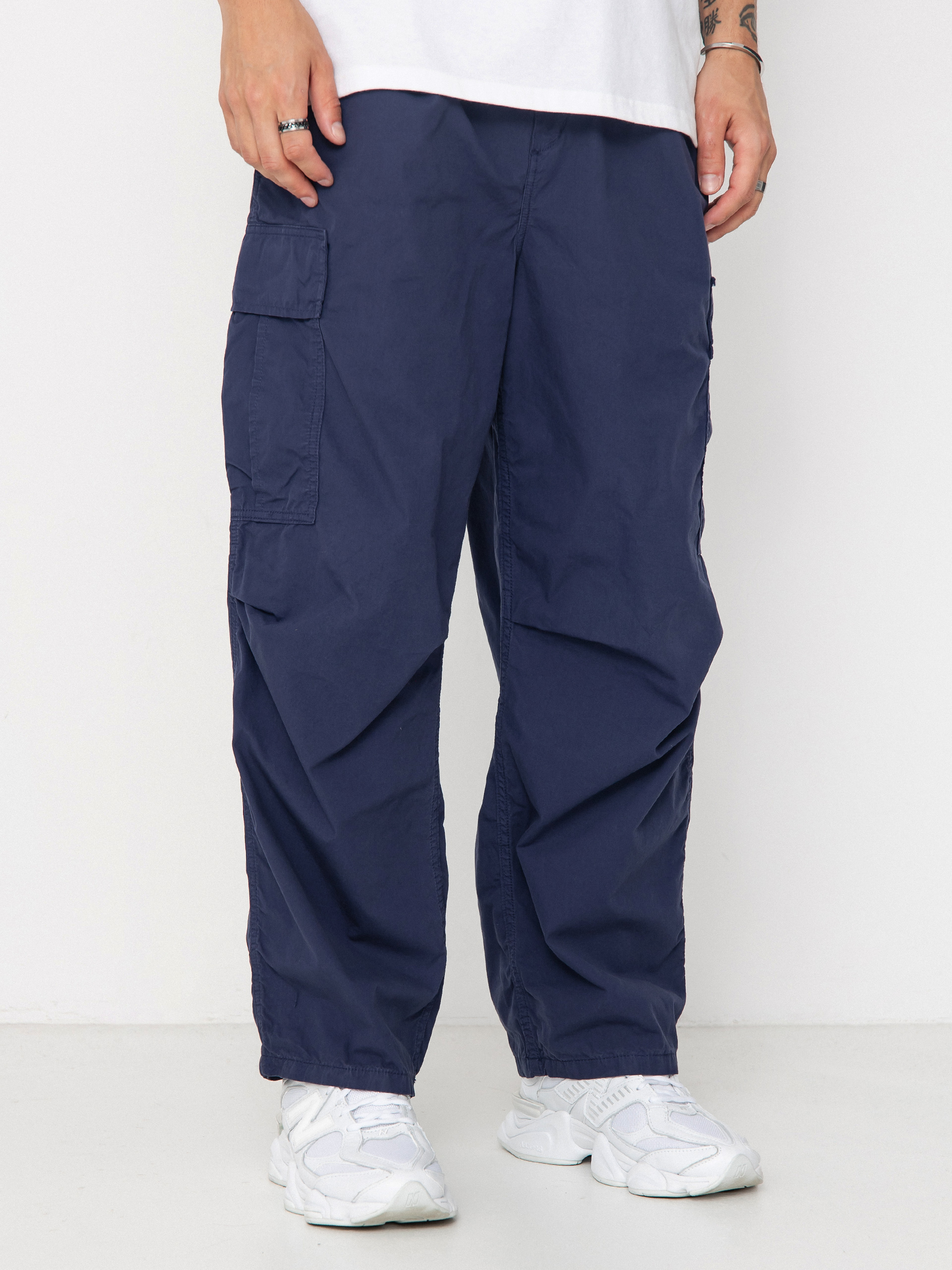 Pantaloni Carhartt WIP Cole Cargo (blue/garment dyed)