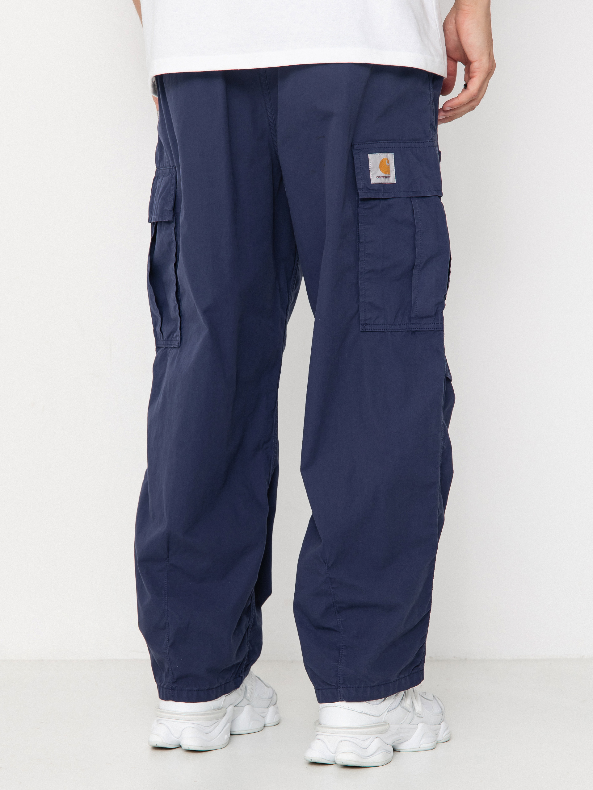 Pantaloni Carhartt WIP Cole Cargo (blue/garment dyed)