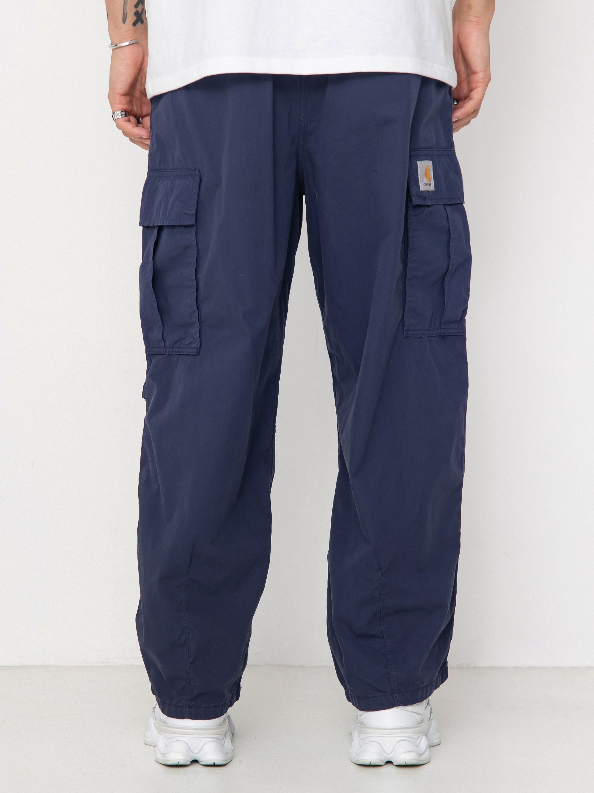 Pantaloni Carhartt WIP Cole Cargo (blue/garment dyed)