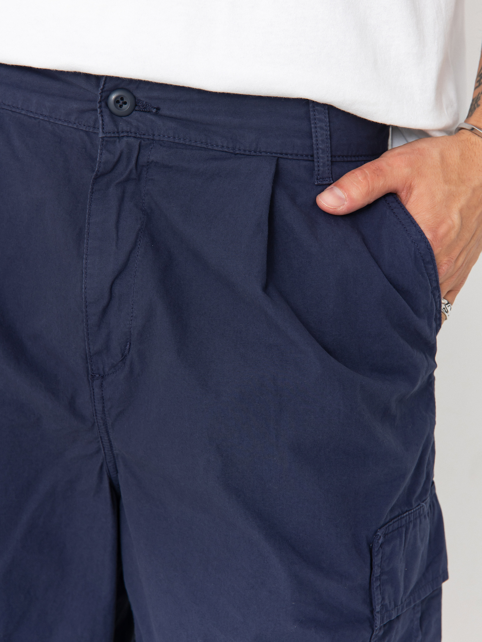 Pantaloni Carhartt WIP Cole Cargo (blue/garment dyed)