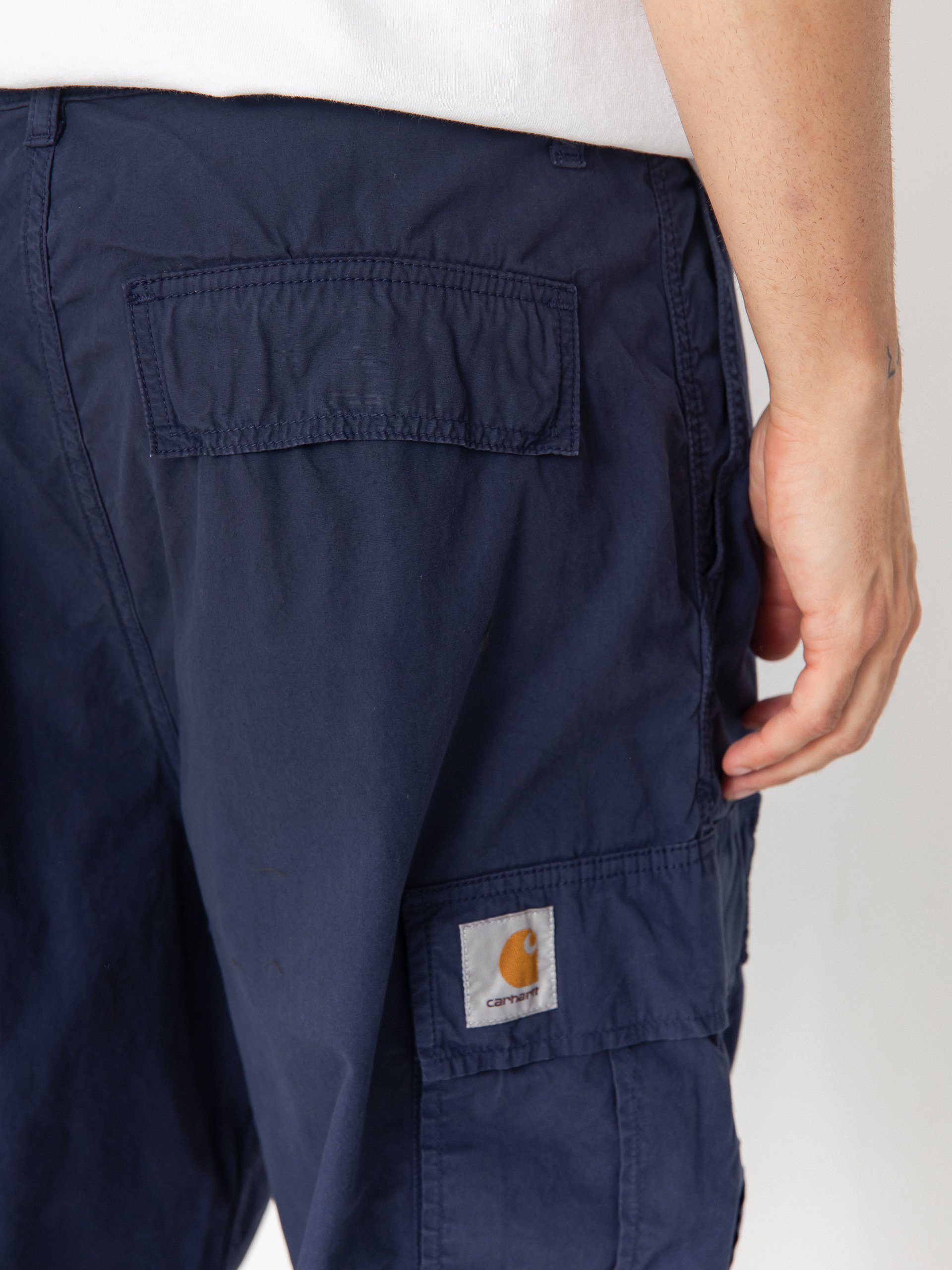 Pantaloni Carhartt WIP Cole Cargo (blue/garment dyed)