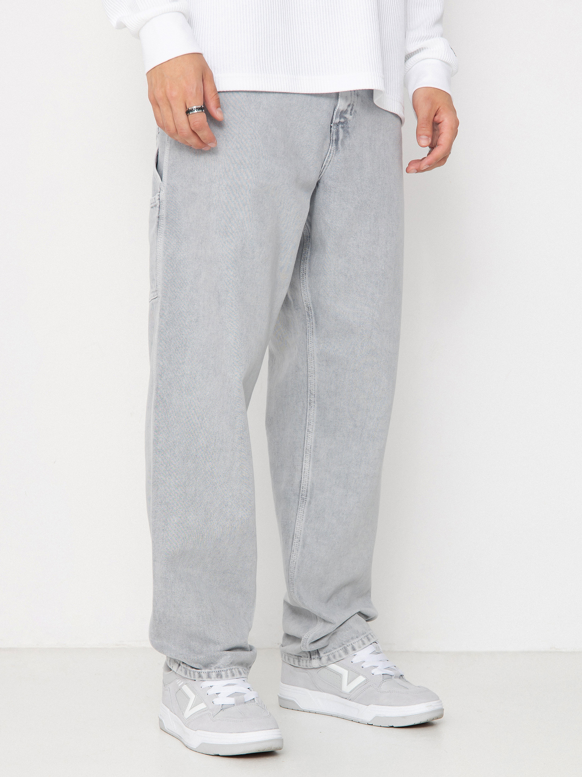 Pantaloni Carhartt WIP Single Knee (black/chalk wash)