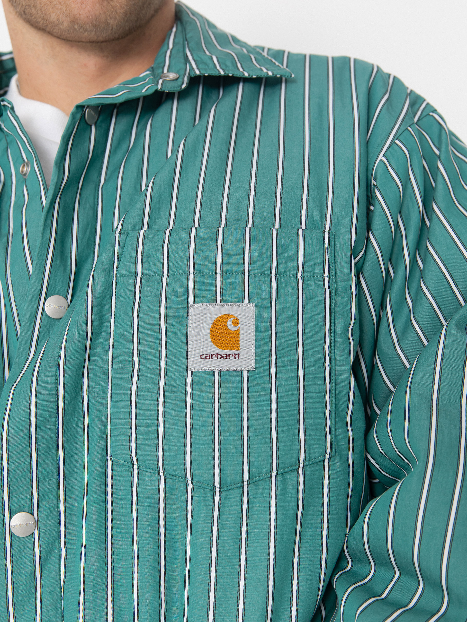 Geacă Carhartt WIP Grimsby (grimsby stripe/saguaro)