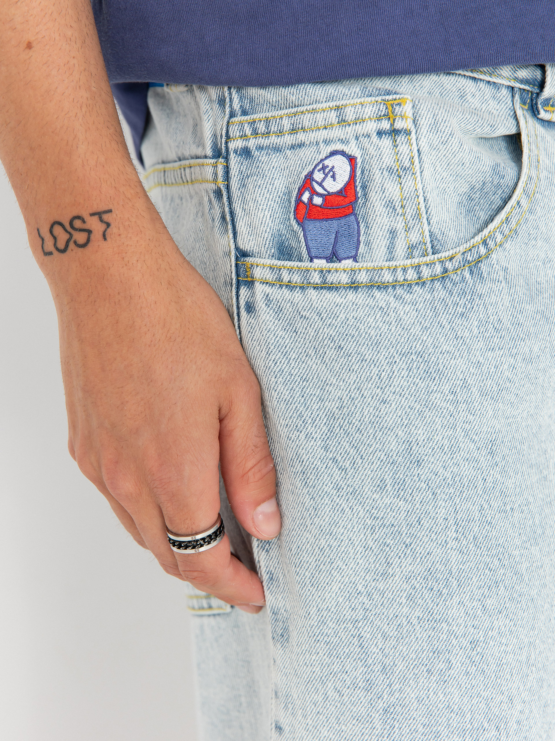 Pantaloni Polar Skate Big Boy OG Logo (light blue)