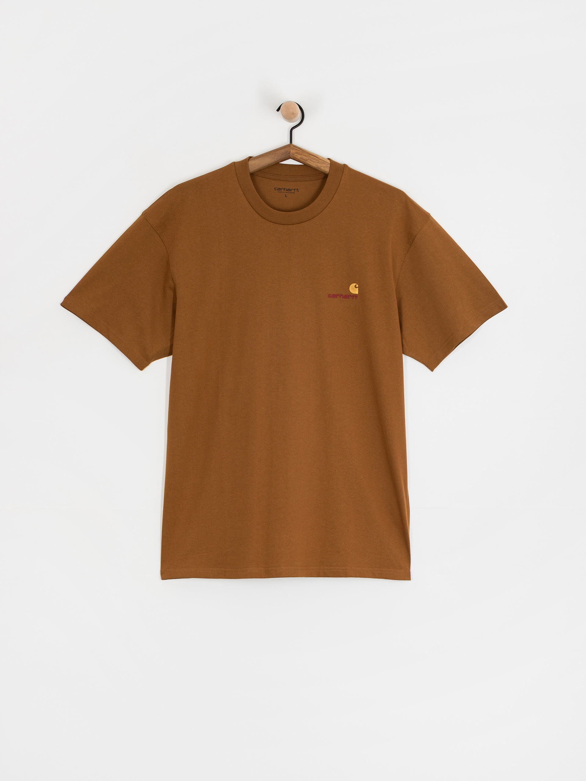 Tricou Carhartt WIP American Script (hamilton brown)
