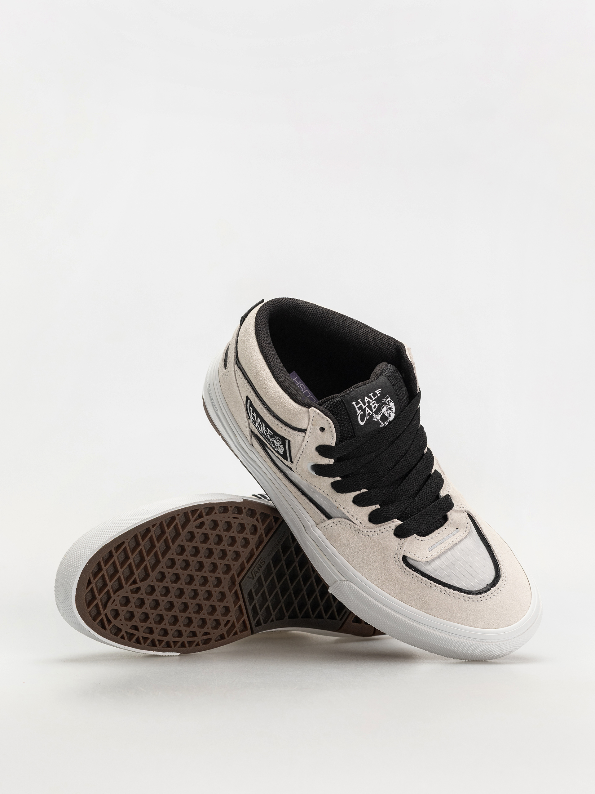 Pantofi Vans Skate Half Cab Wafflecup - alb (white/black)