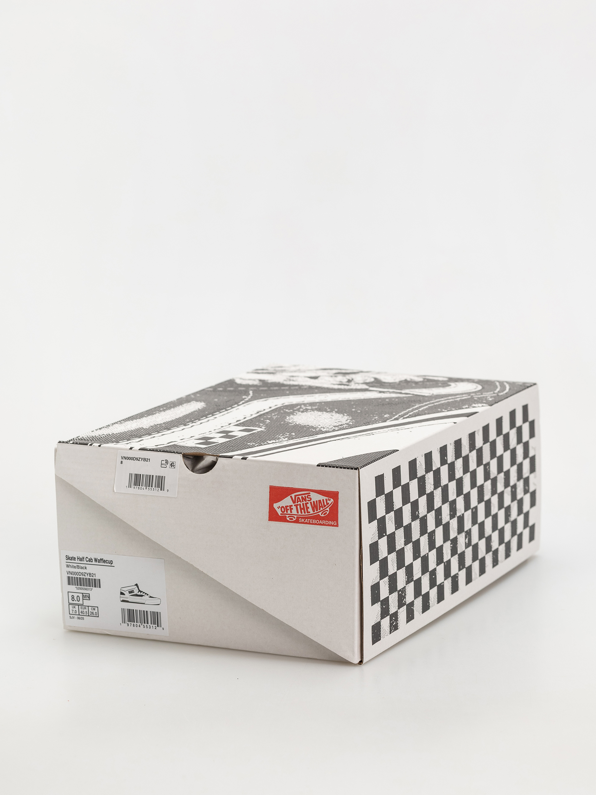 Pantofi Vans Skate Half Cab Wafflecup (white/black)