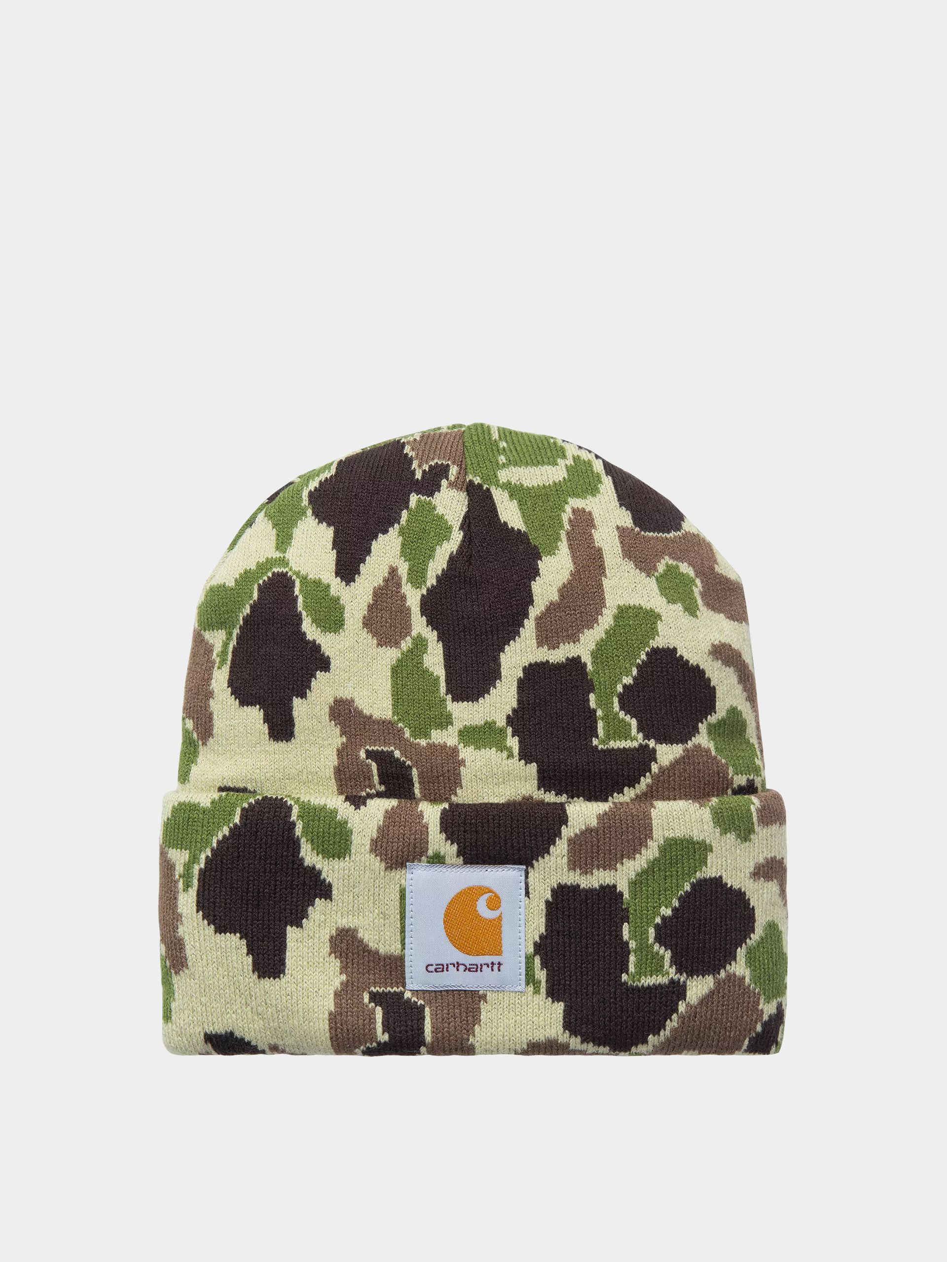 Căciulă Carhartt WIP Camo Duck (camo duck jacquard/green)